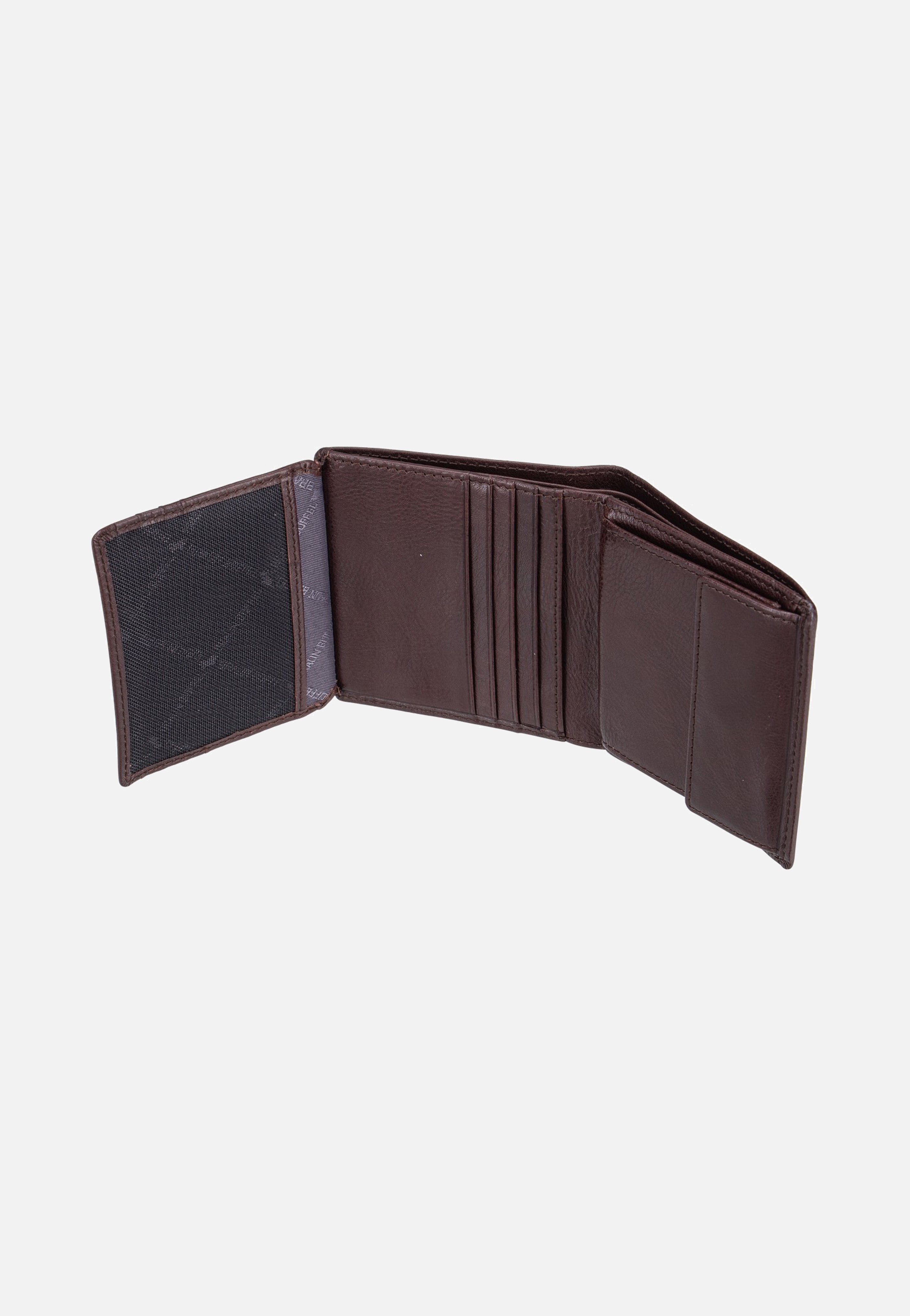 Braun Büffel Arezzo RFID Carré 8Cs Braun Portemonnaie