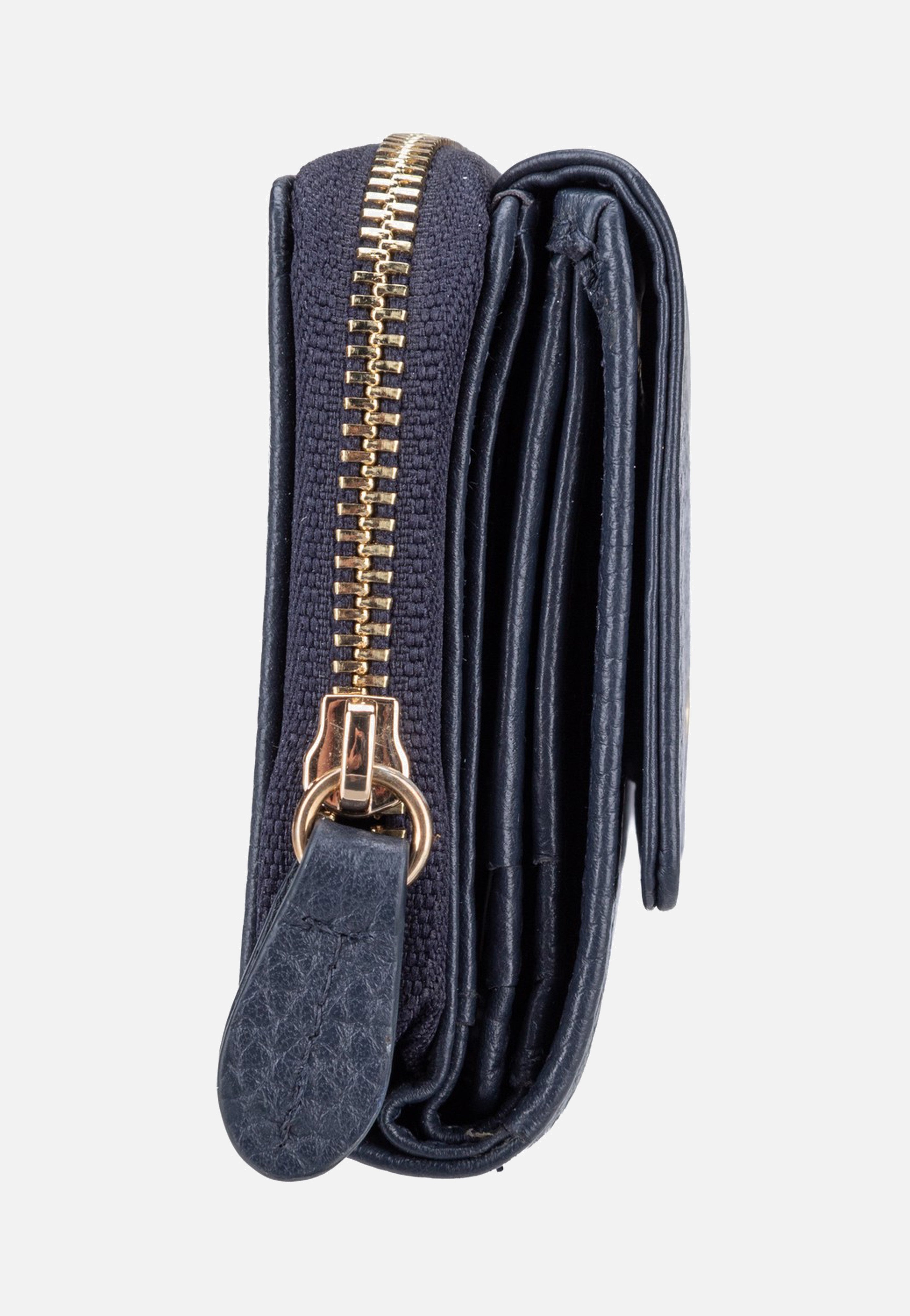 Braun Büffel Asti RV 50446 6CS Navy Wallet