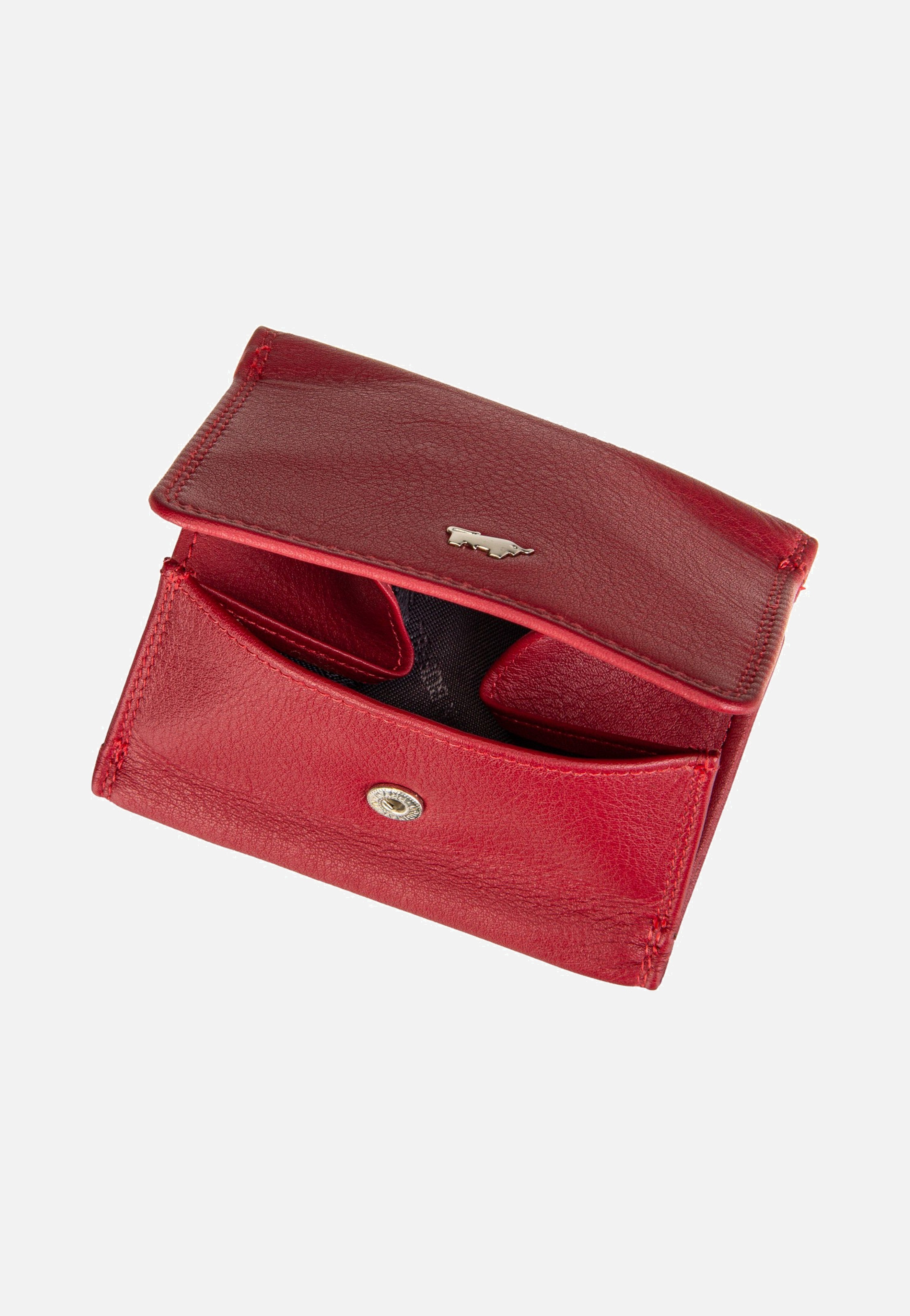 Braun Büffel Golf RFID Coin Purse 2Cs Red Portemonnaie