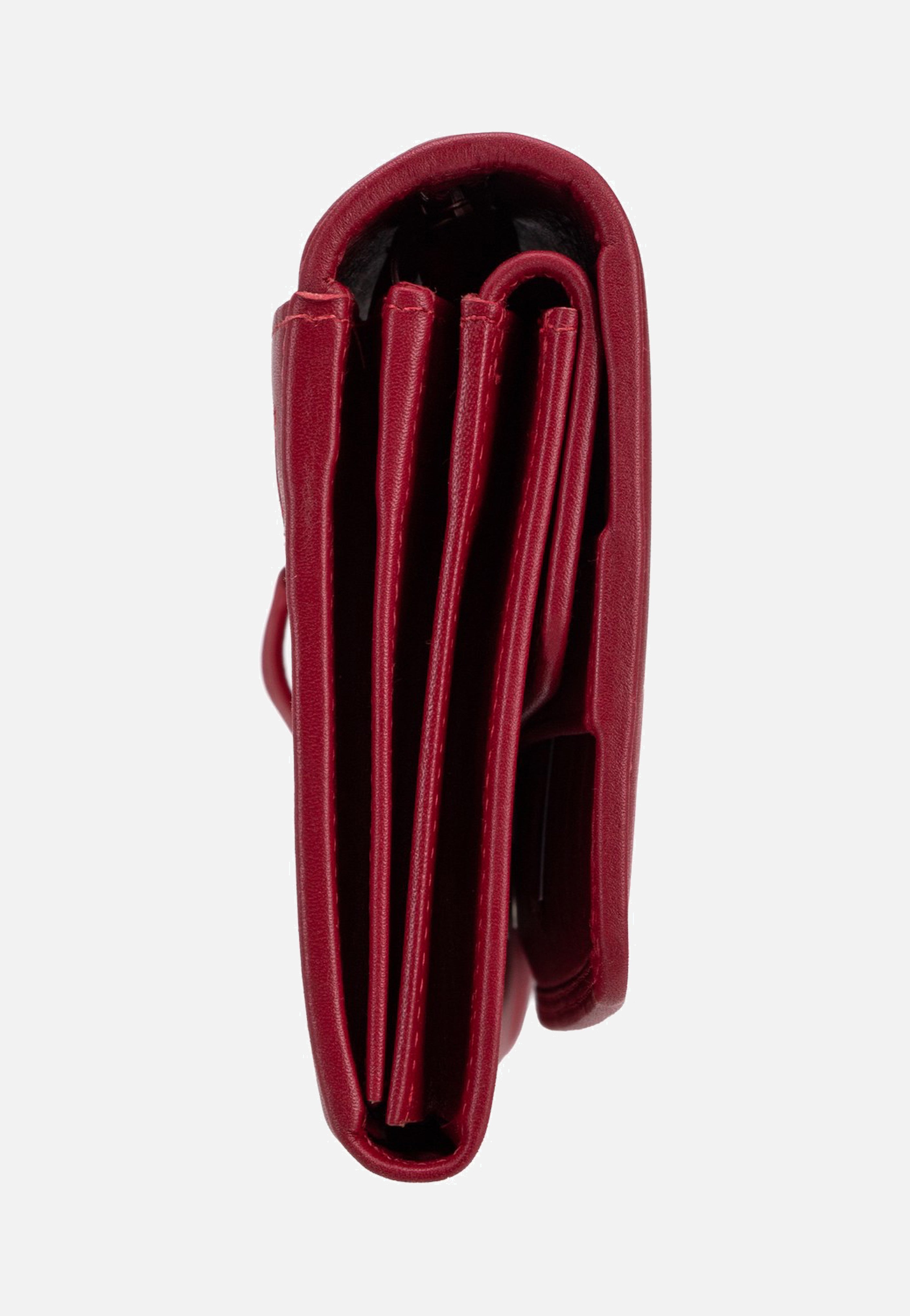 Braun Büffel Golf RFID Wallet L 9Cs Red Portemonnaie