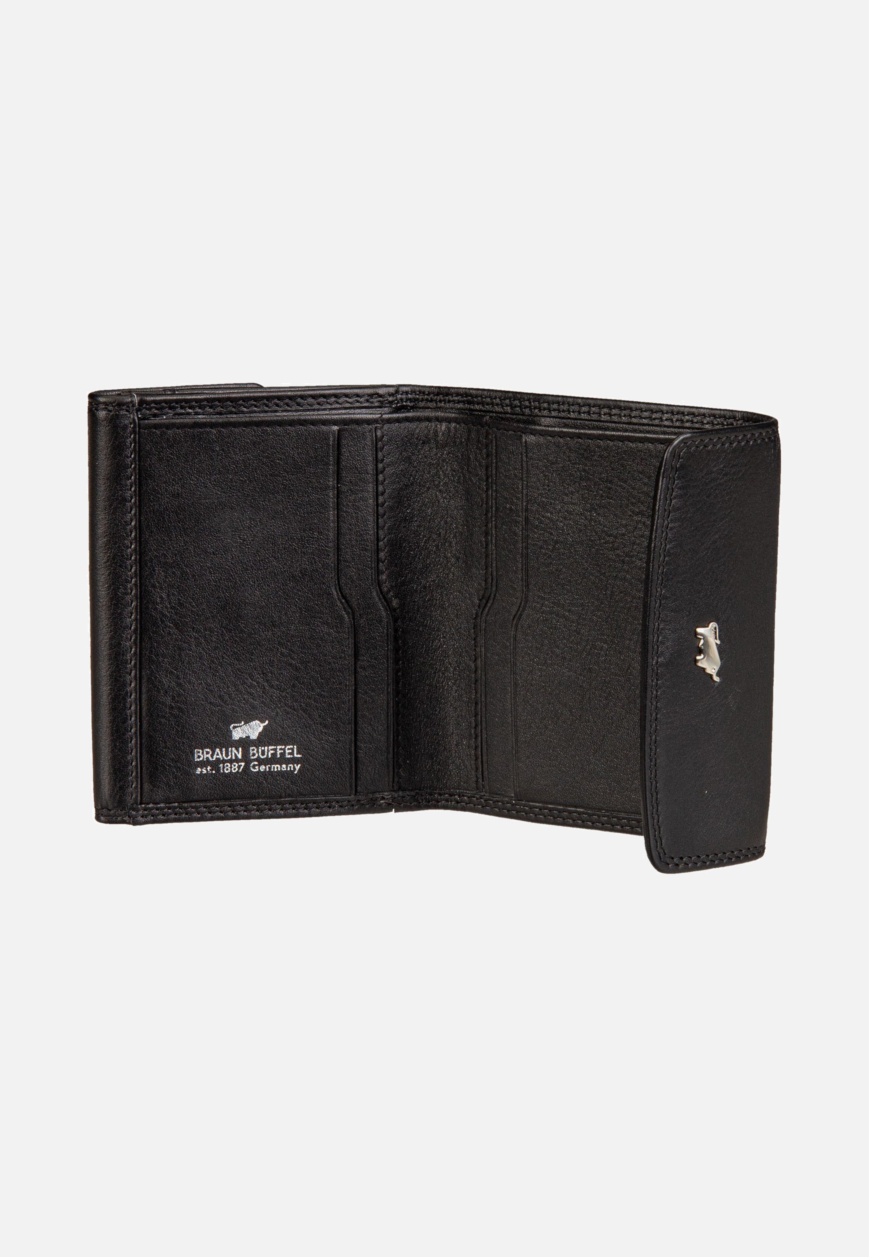 Braun Büffel Golf RFID Wallet S 4Cs Black Portemonnaie