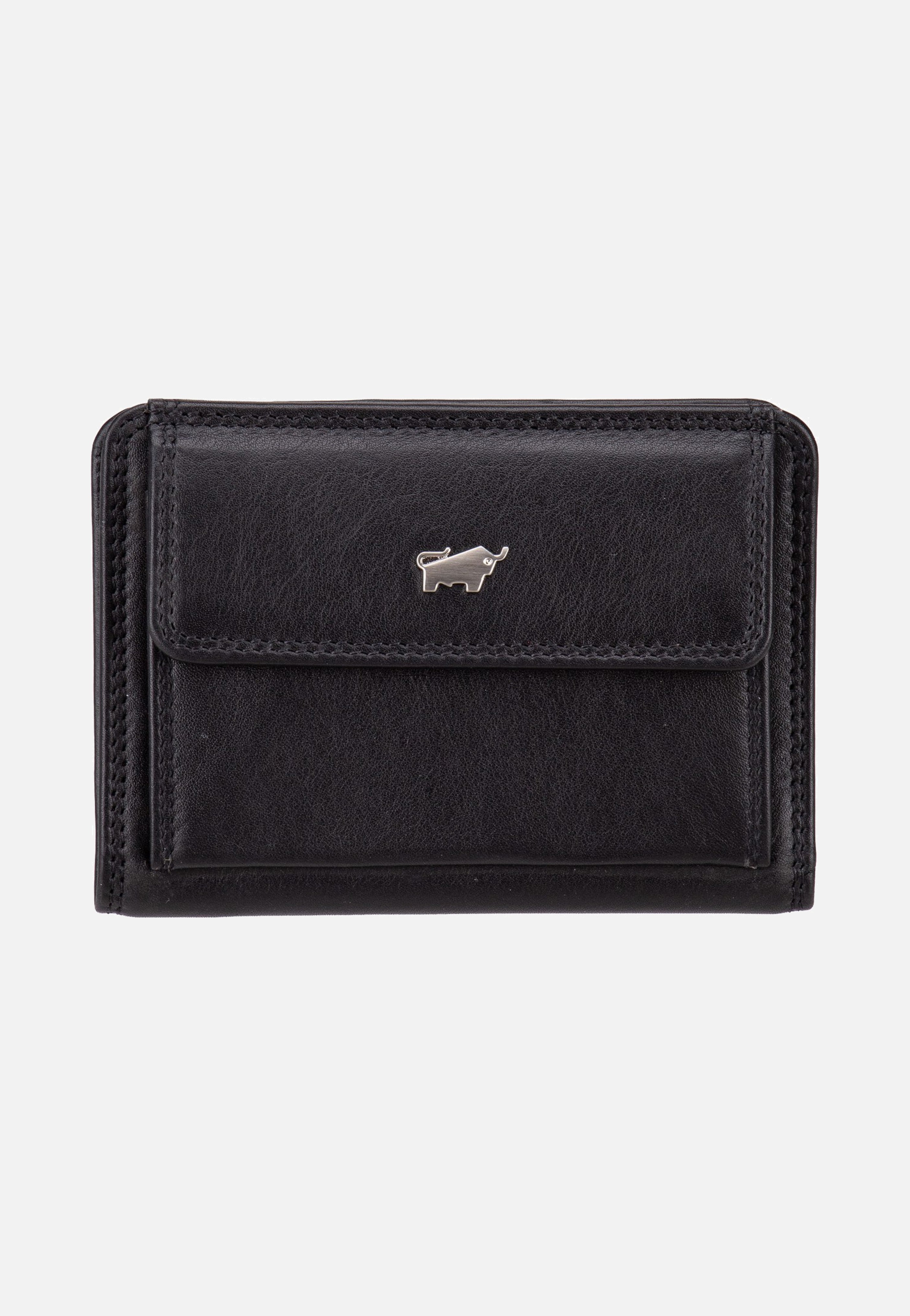 Braun Büffel Golf RFID Coin Purse S 2Cs Black Portemonnaie
