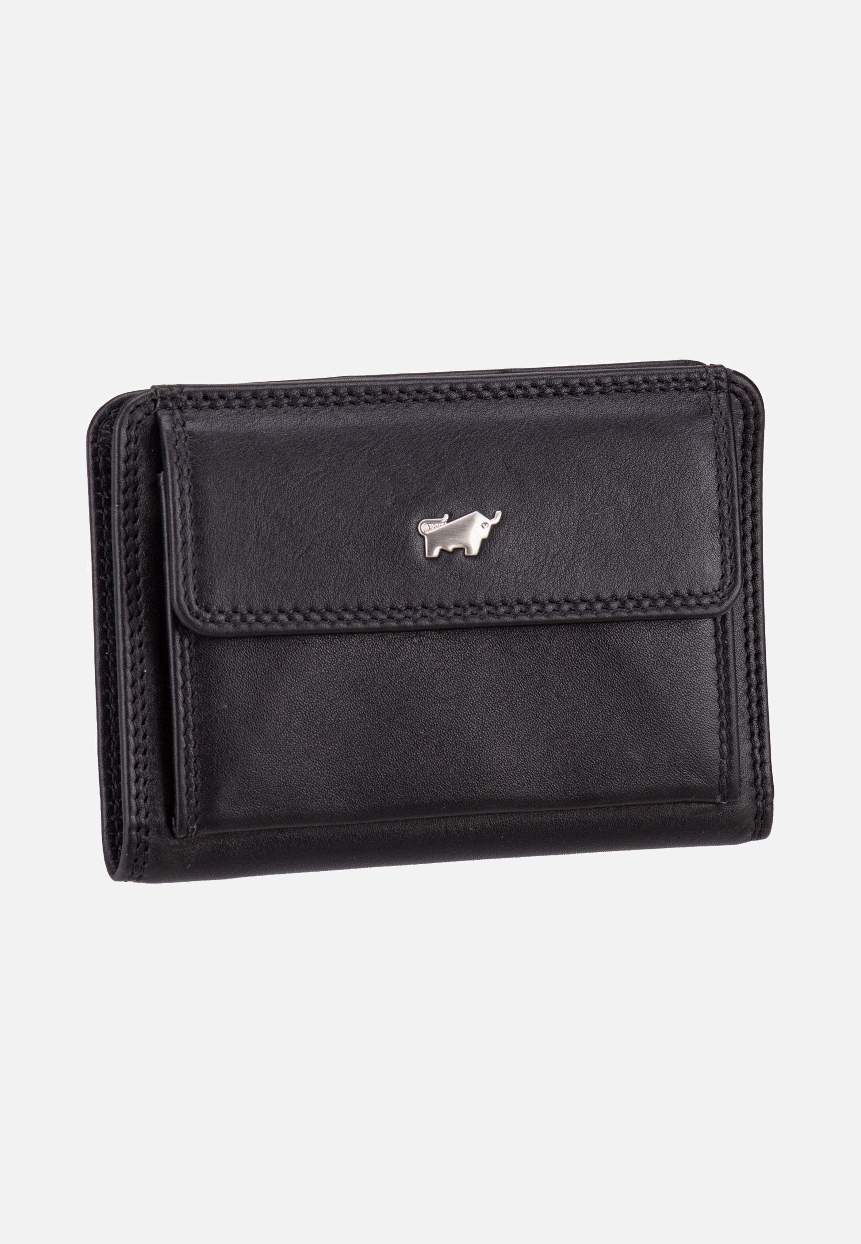 Braun Büffel Golf RFID Coin Purse S 2Cs Black Portemonnaie