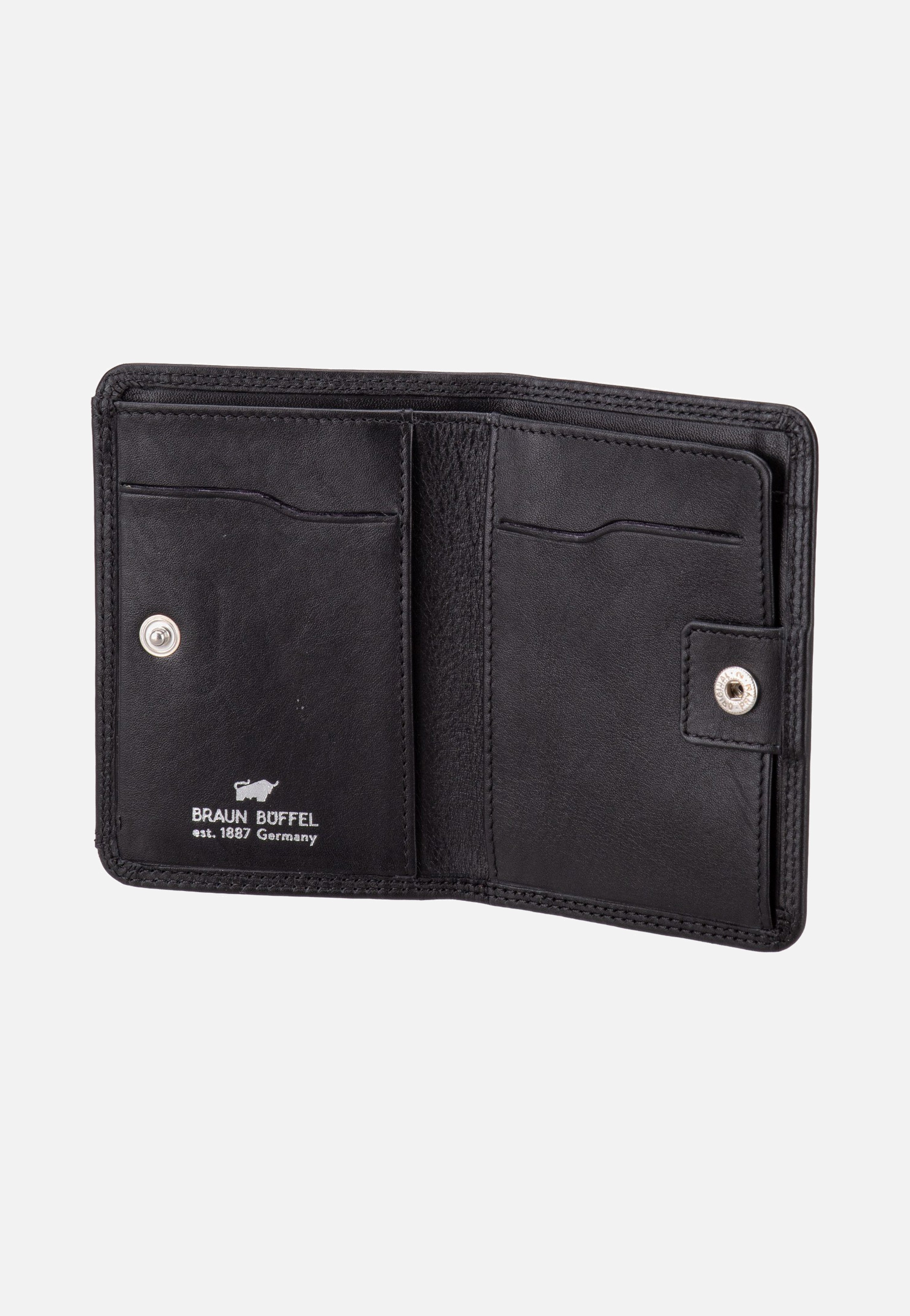 Braun Büffel Golf RFID Coin Purse S 2Cs Black Portemonnaie