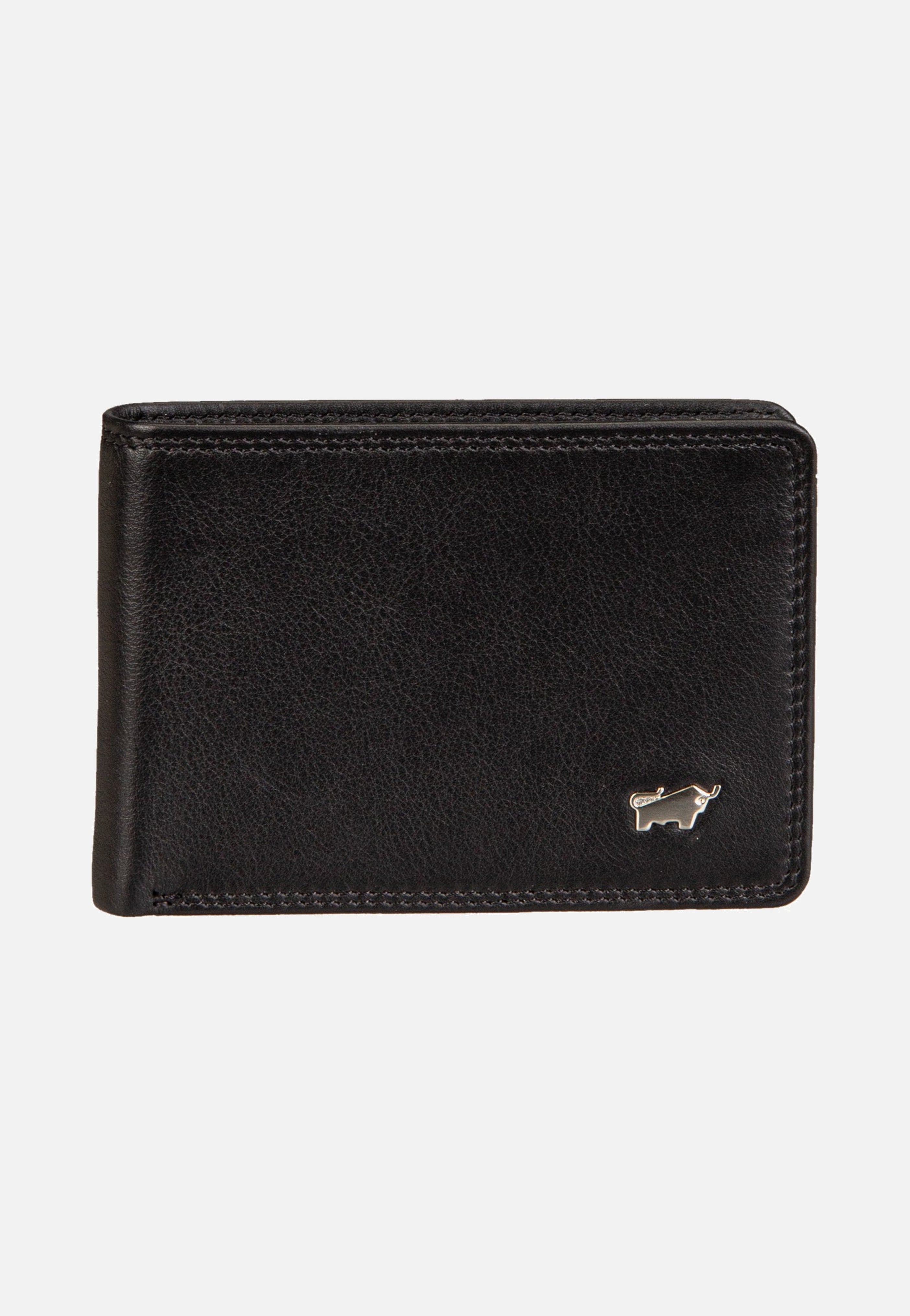 Braun Büffel Golf RFID Coin Wallet 4Cs Black Portemonnaie