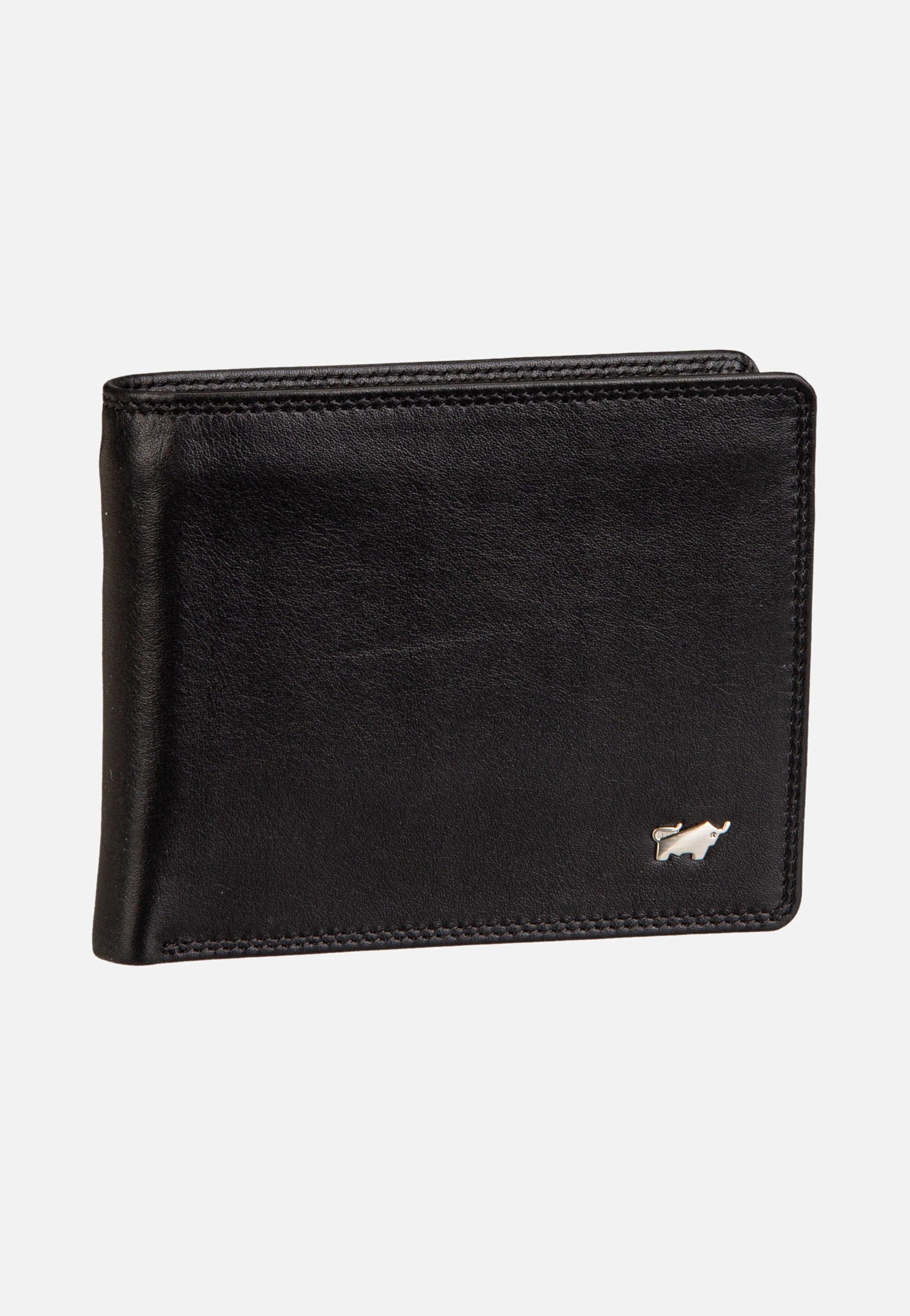 Braun Büffel Golf RFID Coin Wallet 8Cs Black Portemonnaie