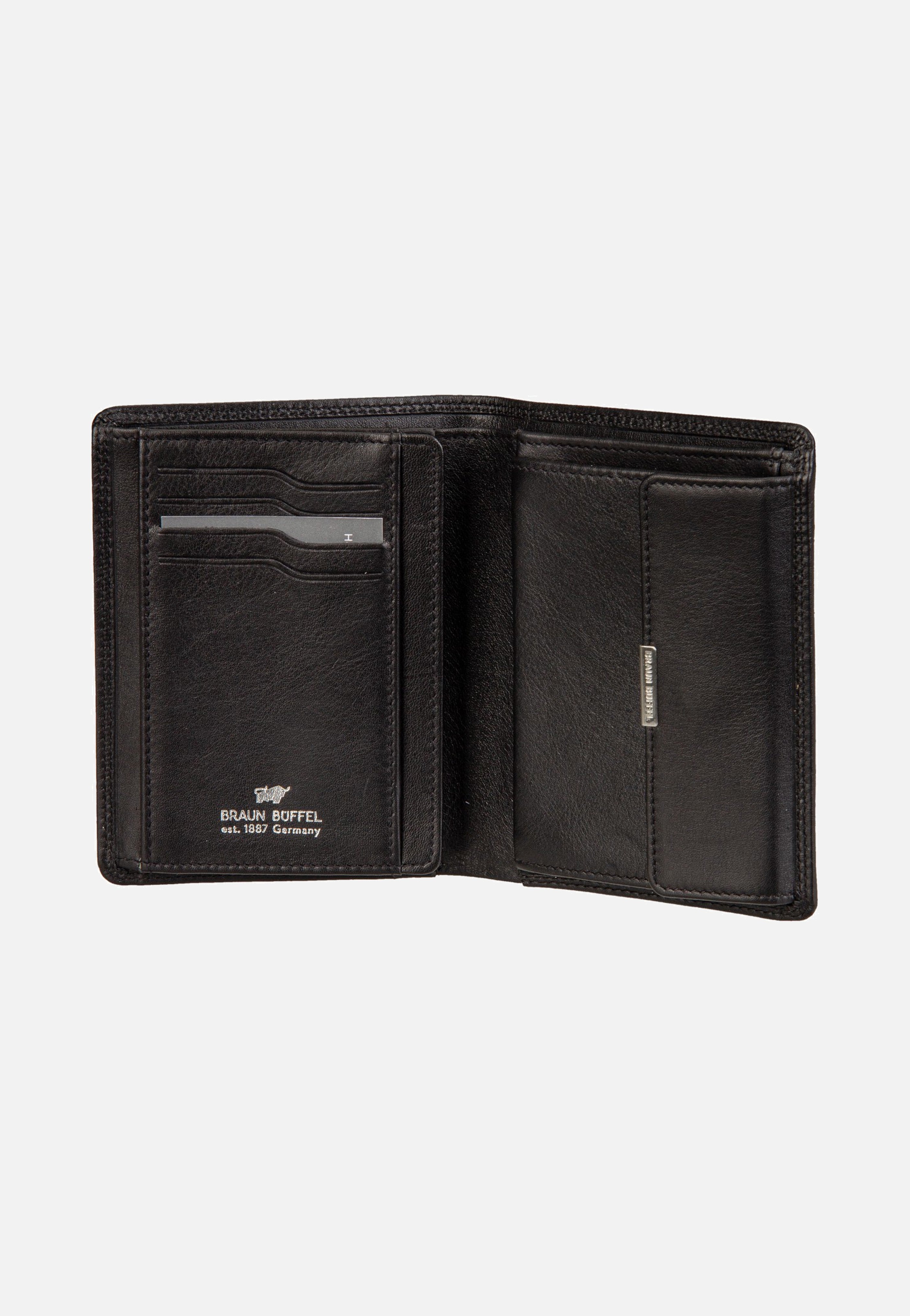 Braun Büffel Golf RFID Coin Wallet H 8Cs Black Portemonnaie