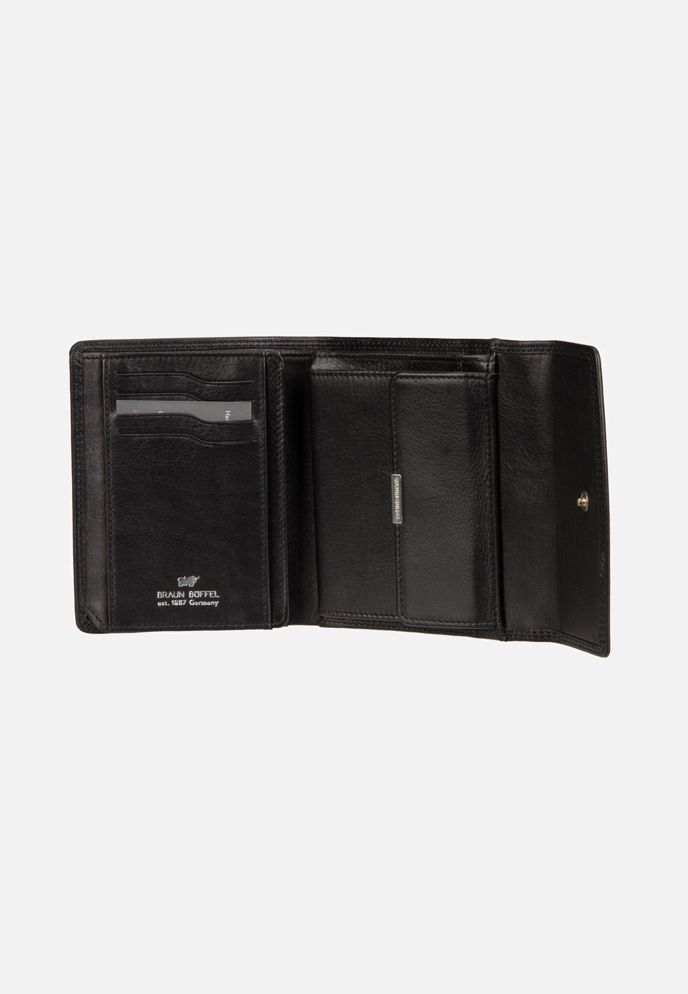 Braun Büffel Golf RFID Wallet M 8Cs Black Portemonnaie