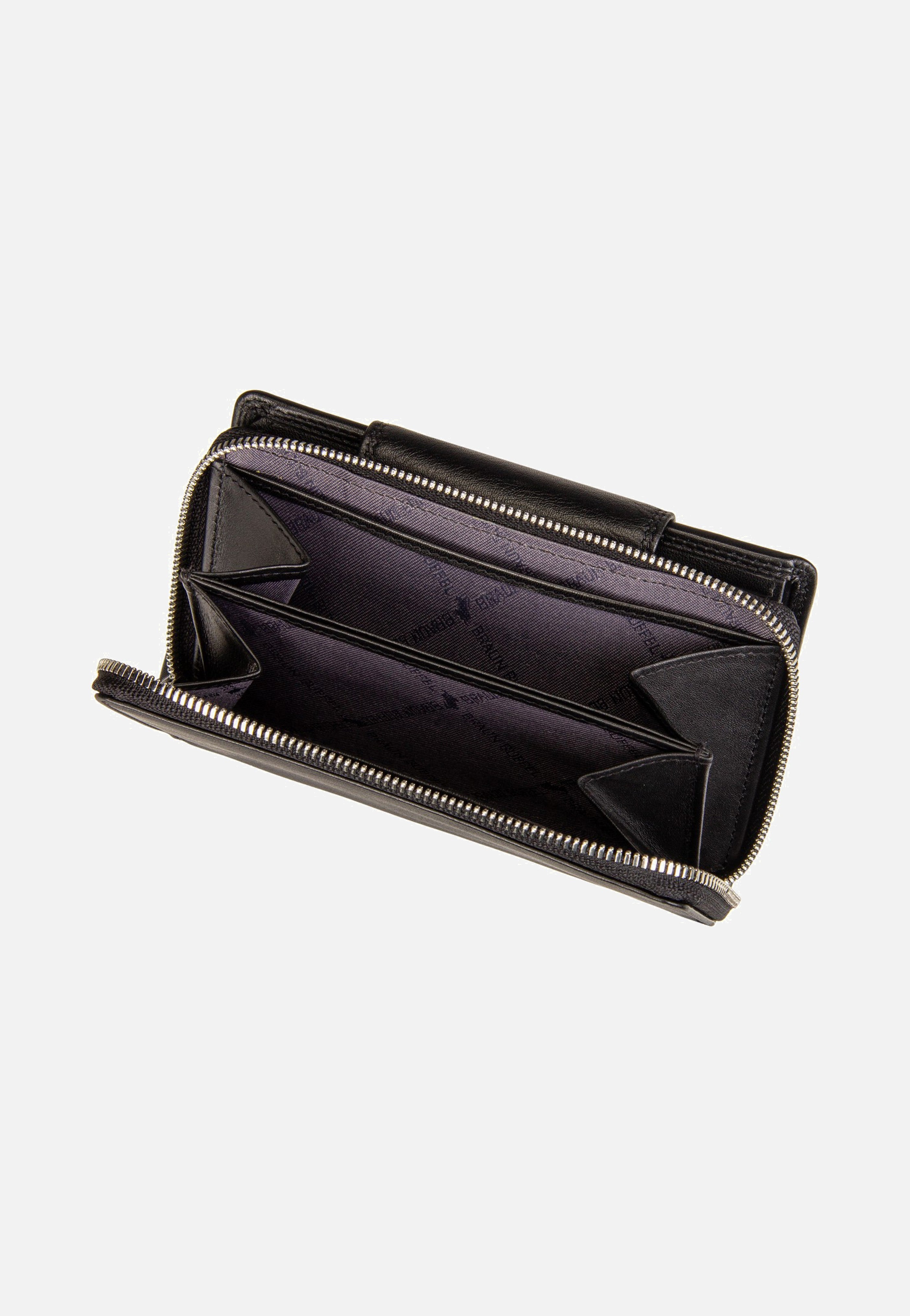 Braun Büffel Golf RFID Zip-Wallet M 15Cs Black Portemonnaie