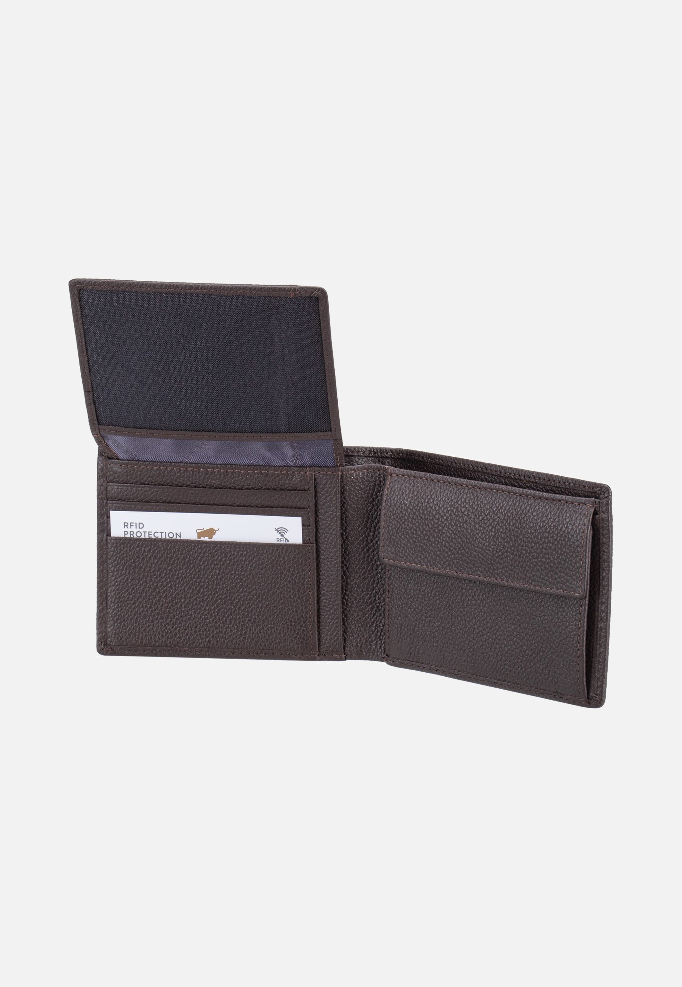 Braun Büffel Prato RFID 8CS Dunkelbraun Portemonnaie