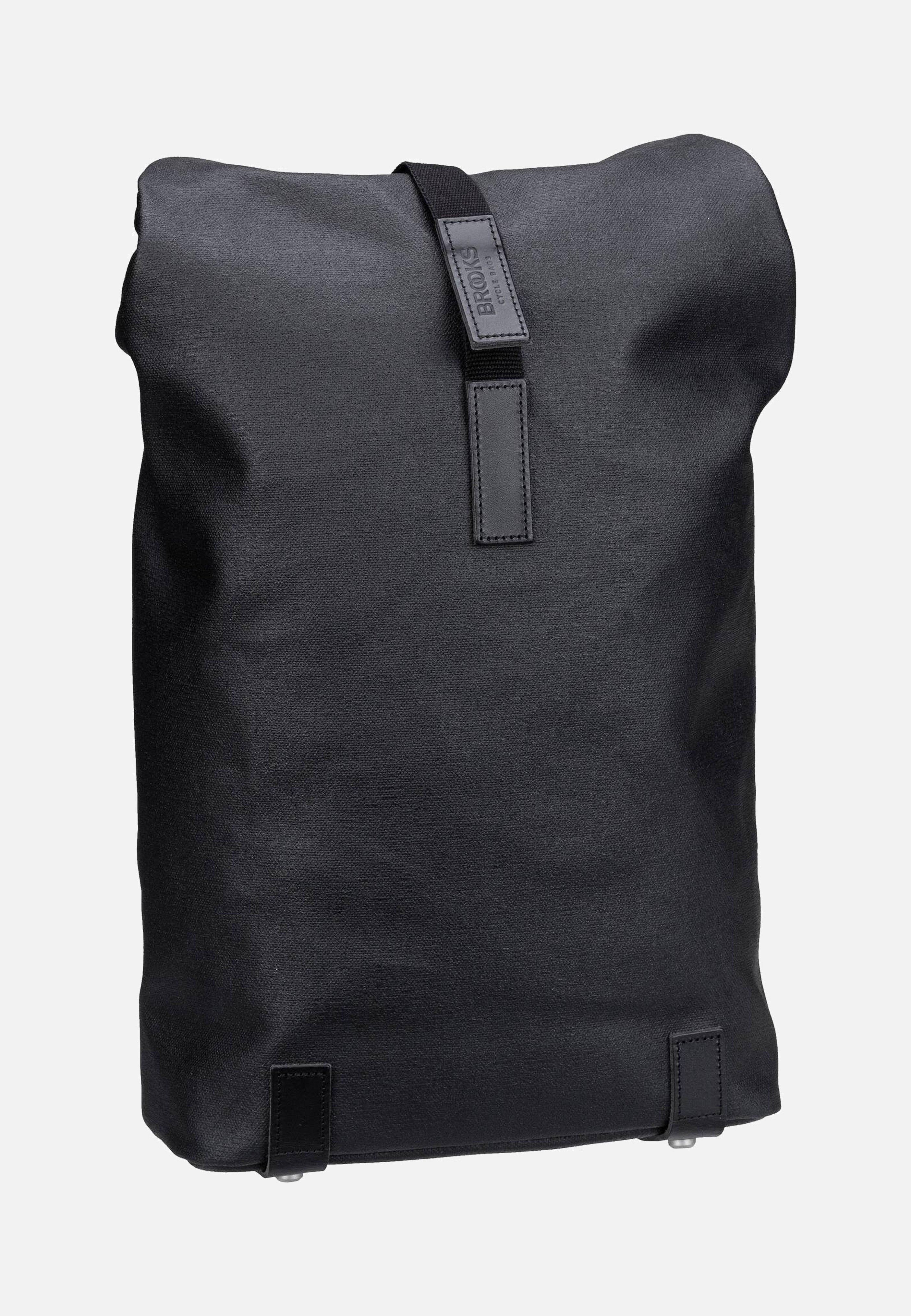 Brooks England - Pickwick Cotton Canvas 12 L Black - Rolltop Backpack | Neutral-Image