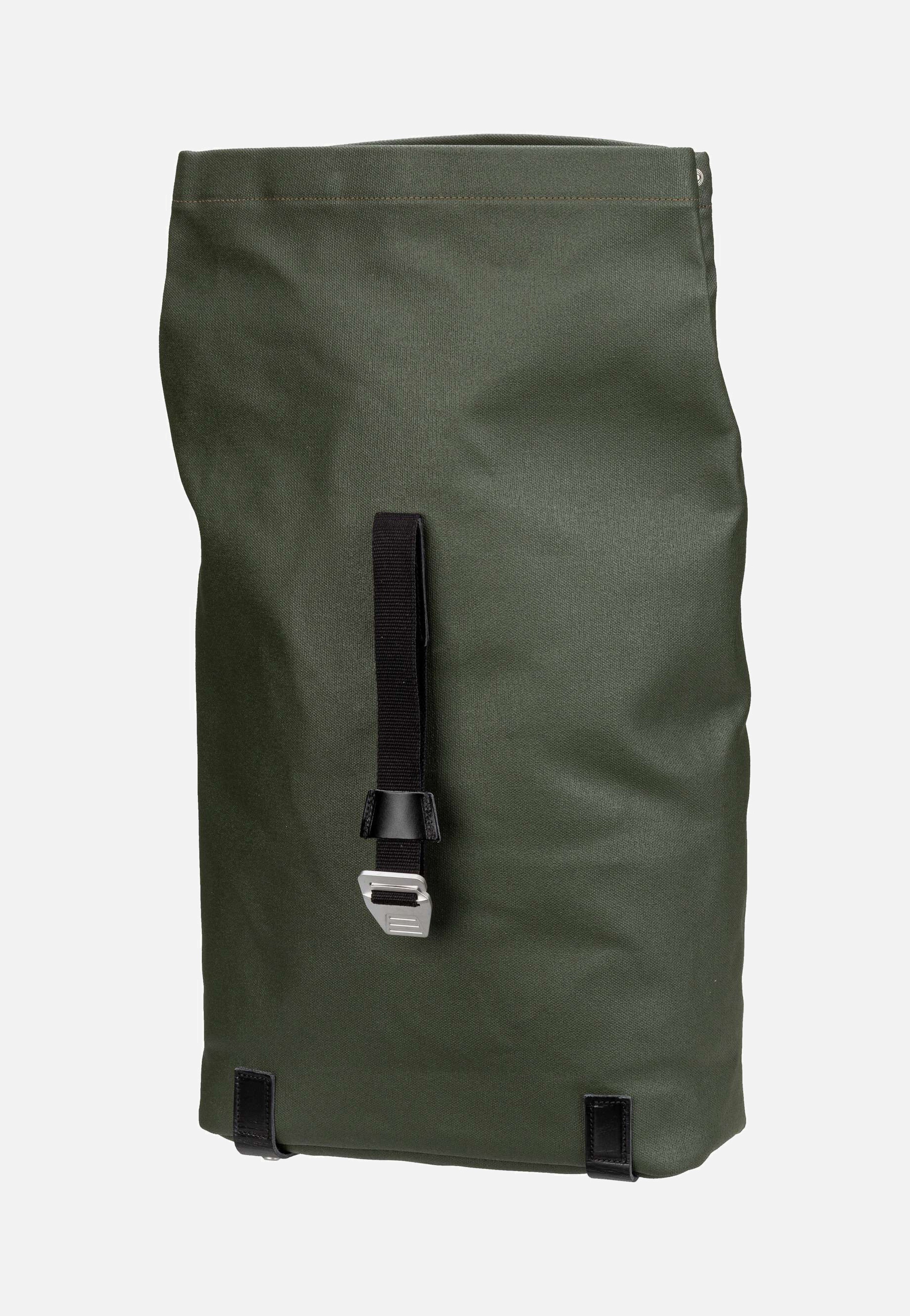 Brooks England - Pickwick Cotton Canvas 26 L Forest - Rolltop Backpack | Neutral-Image