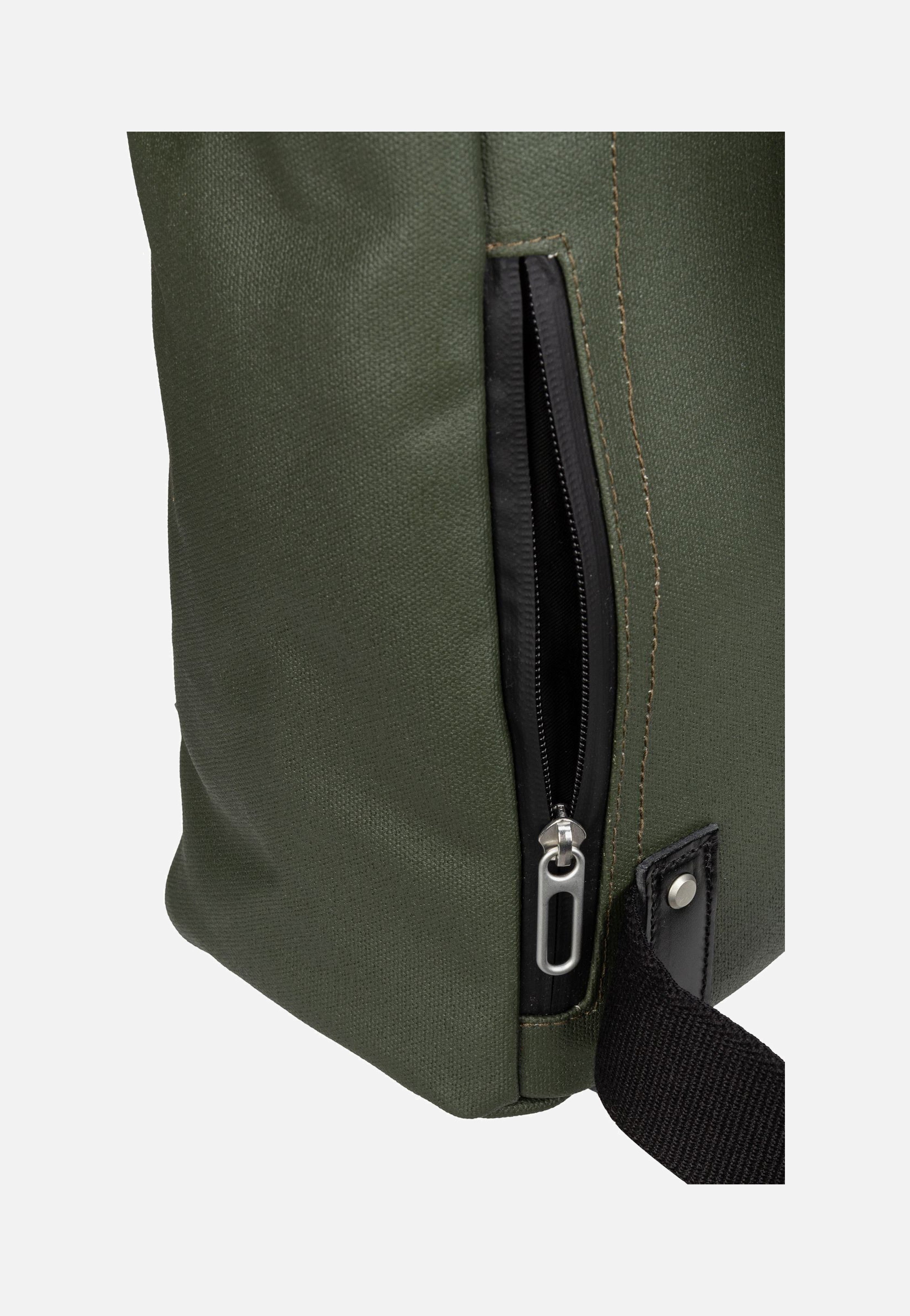 Brooks England - Pickwick Cotton Canvas 26 L Forest - Rolltop Backpack | Neutral-Image