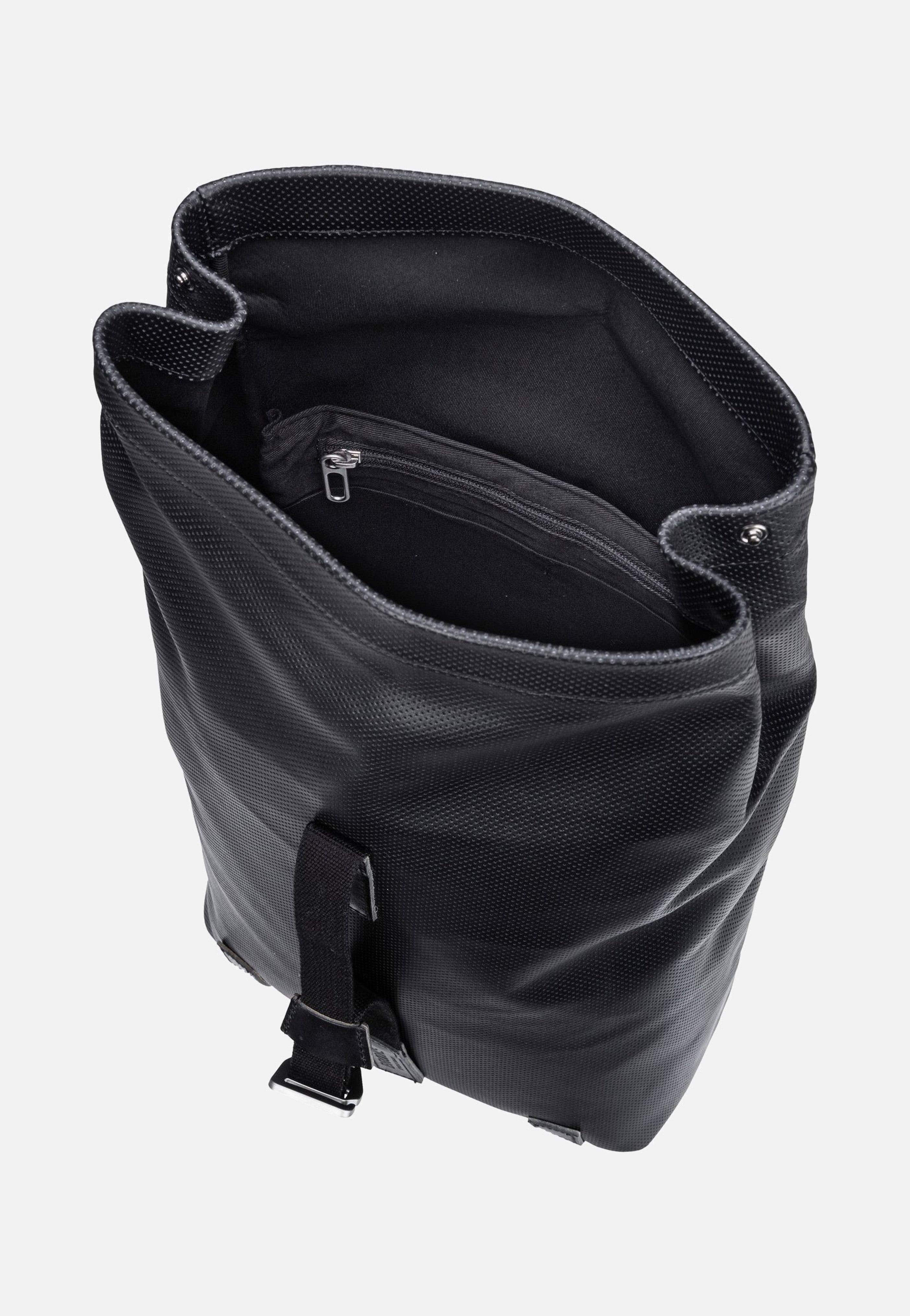 Brooks England - Pickwick Reflective Leather 12 L Black - Rolltop Backpack | Neutral-Image