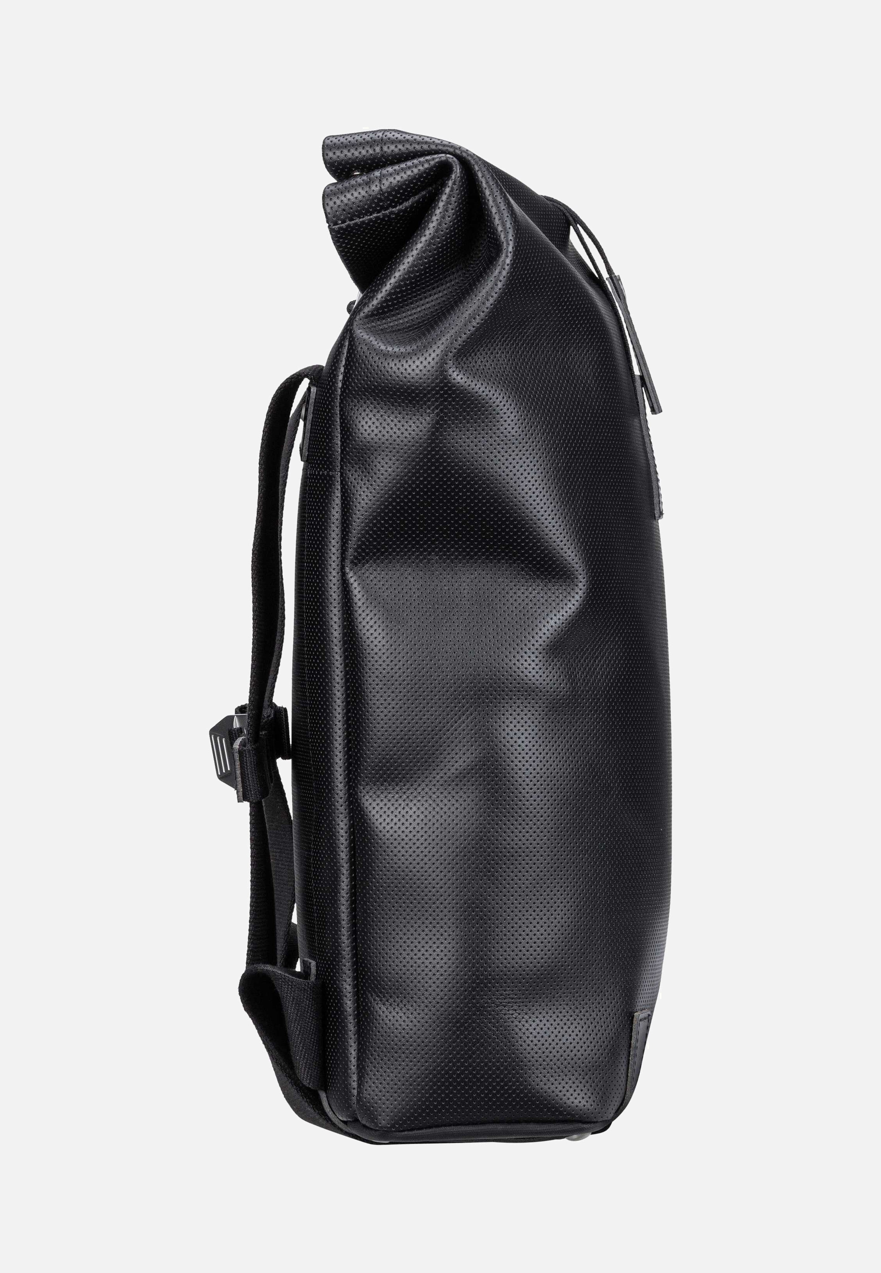 Brooks England - Pickwick Reflective Leather 12 L Black - Rolltop Backpack | Neutral-Image