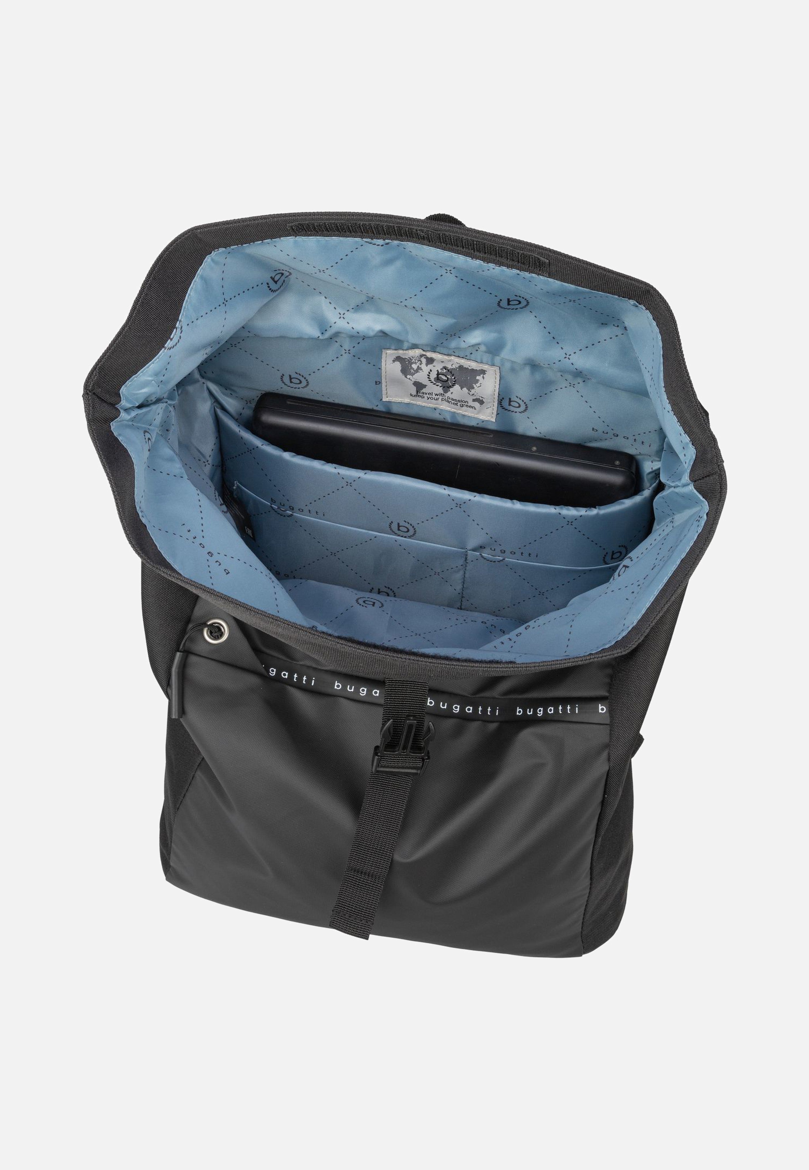 Bugatti - Blanc DeLight Backpack with Rolltop Schwarz - Rolltop Backpack | Neutral-Image