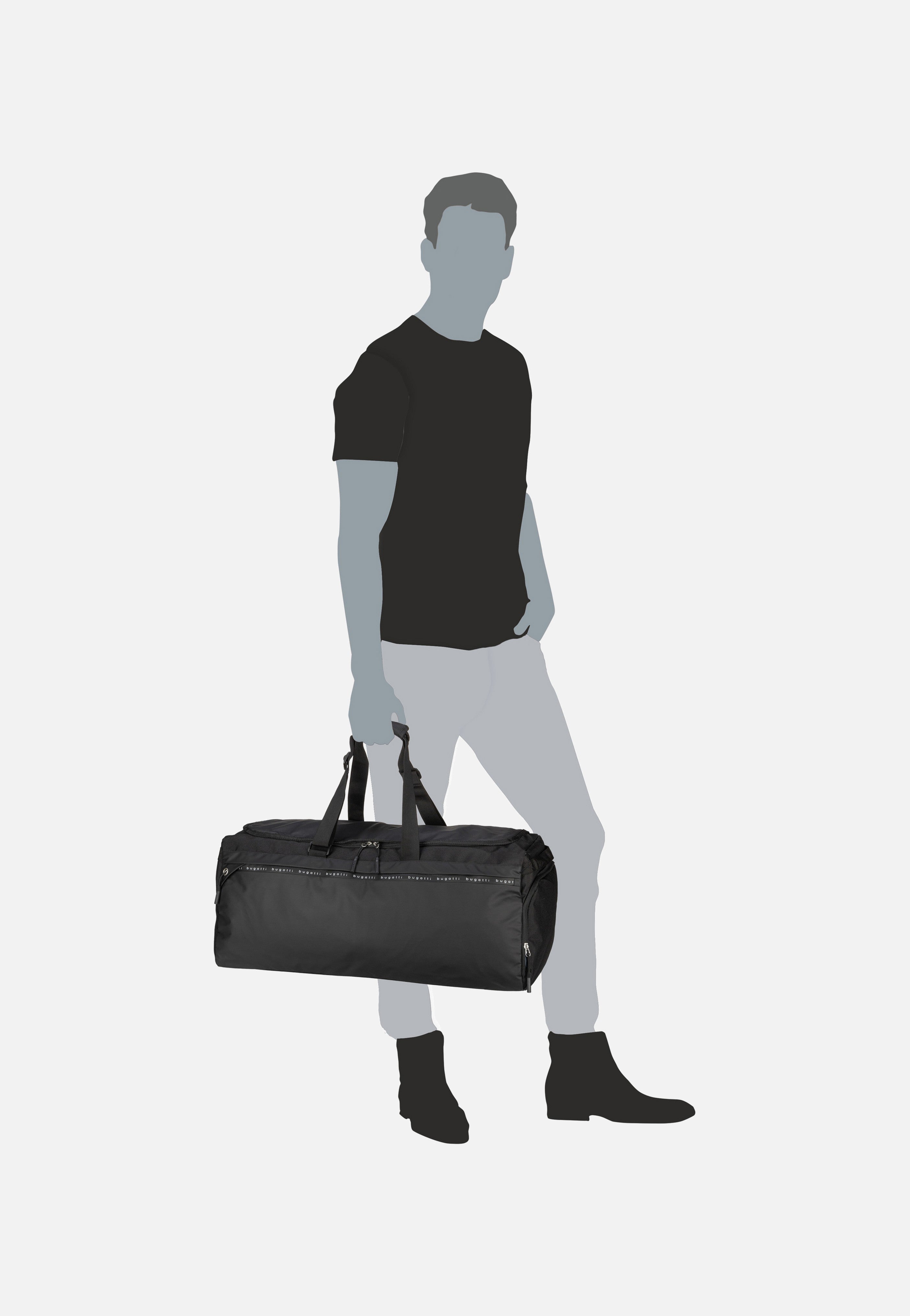 Bugatti Blanc DeLight Schwarz Weekender
