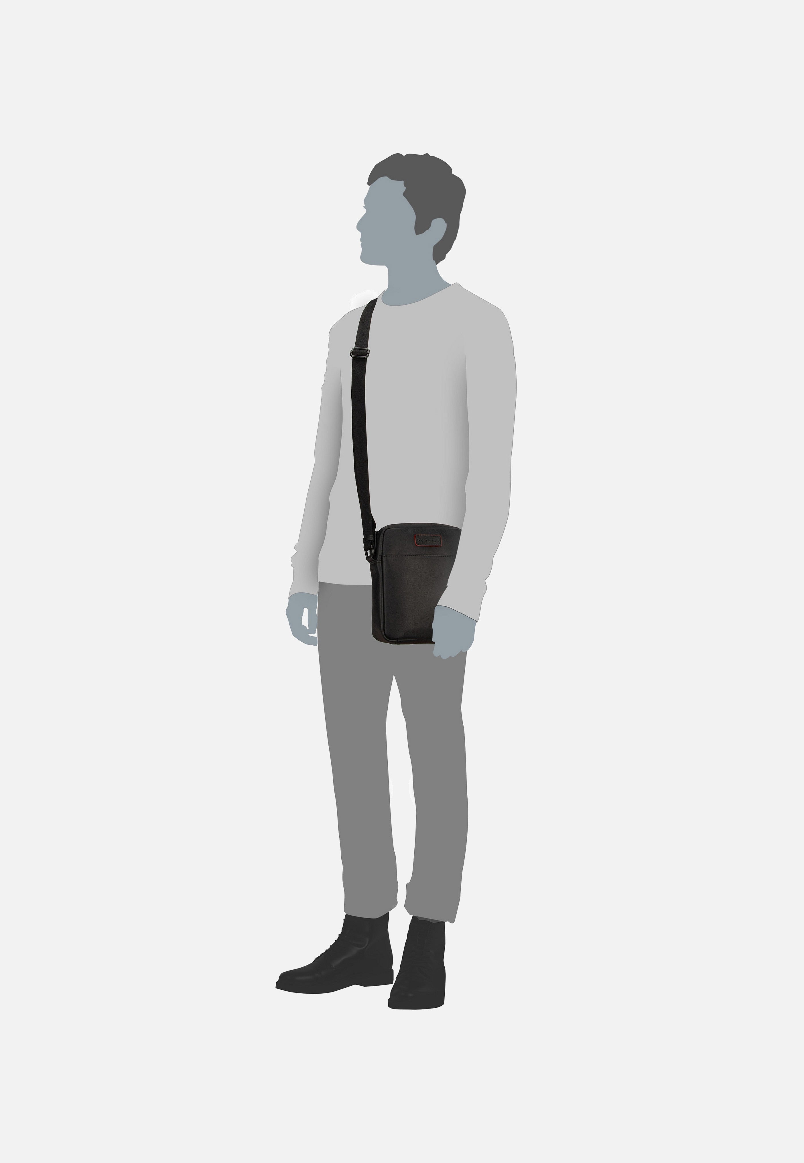 Bugatti - Clark Small Schwarz - Shoulder Bag | Men-Image