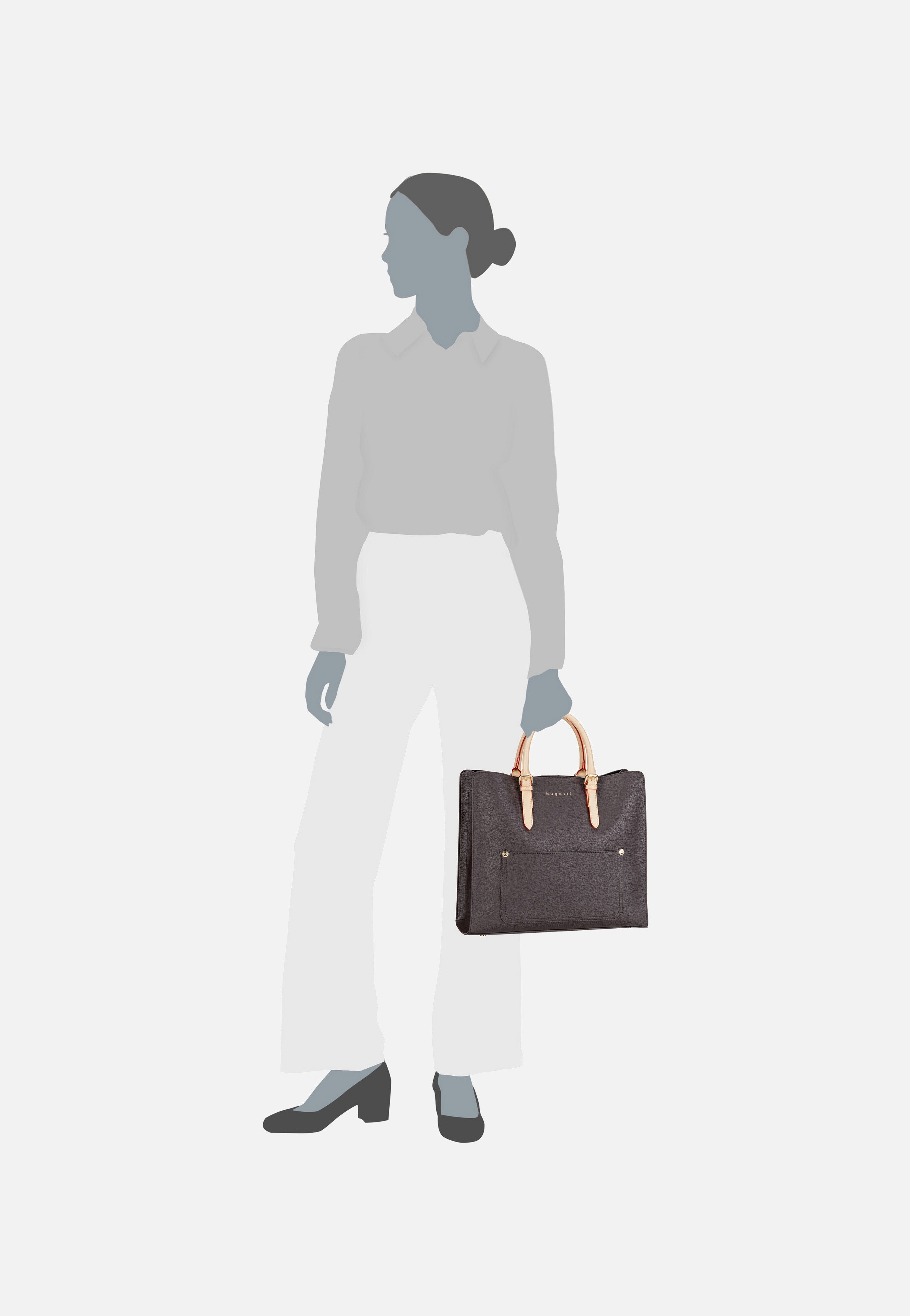 Bugatti - Ella Top Handle L Dunkelbraun - Tote Bag | Women-Image