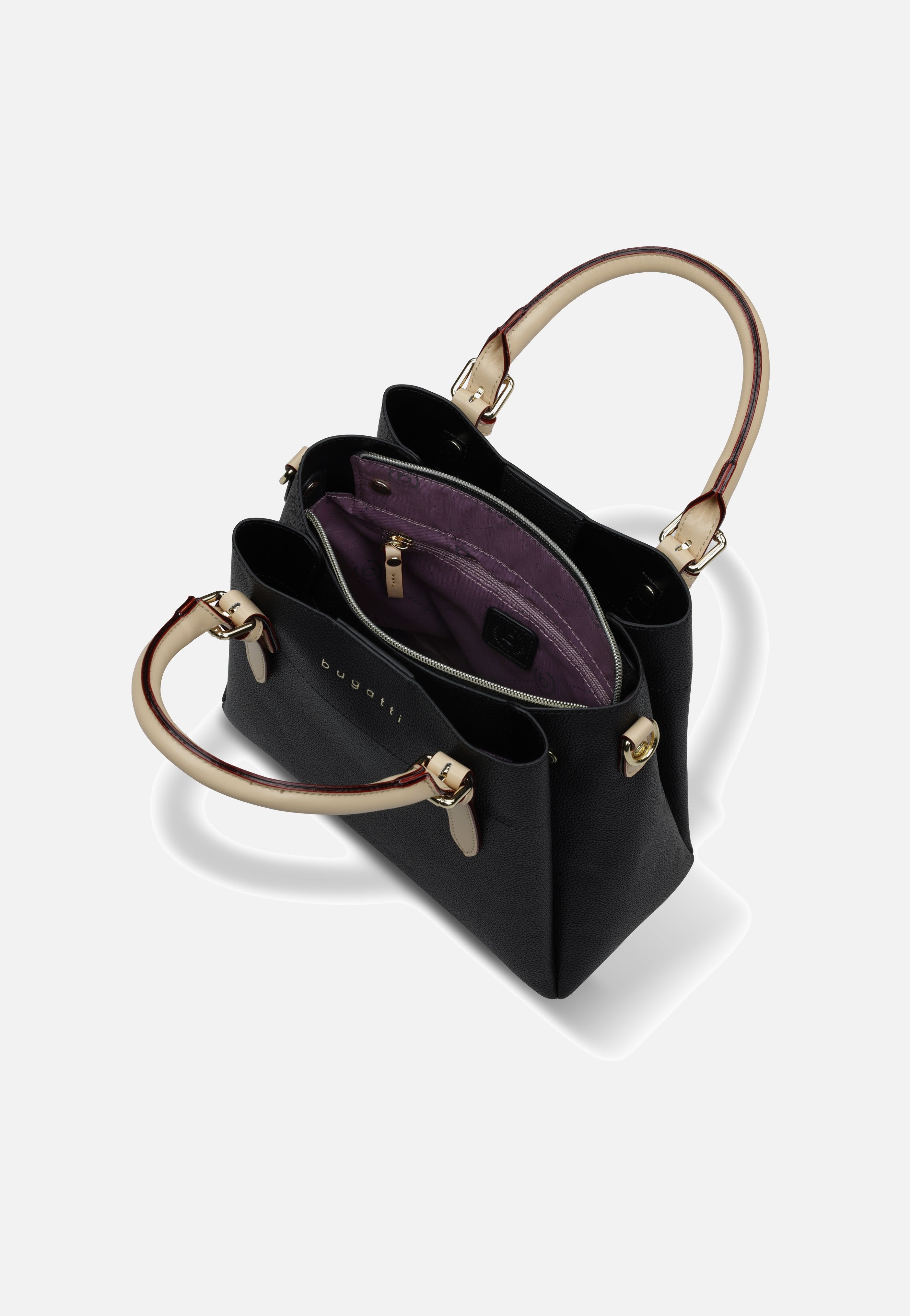 Bugatti - Ella Top Handle M Schwarz - Handle Bag | Women-Image