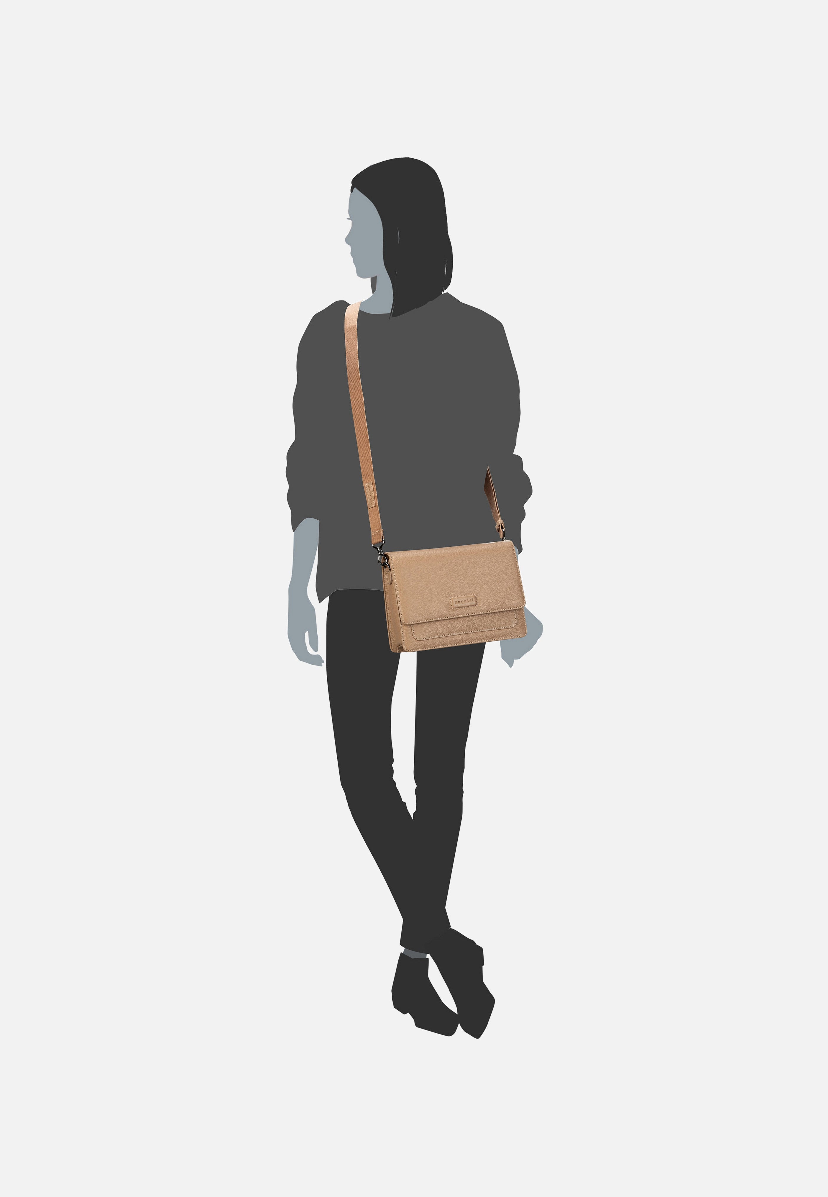 Bugatti - Elsa Cross Medium Sand - Crossbody Bag | Women-Image