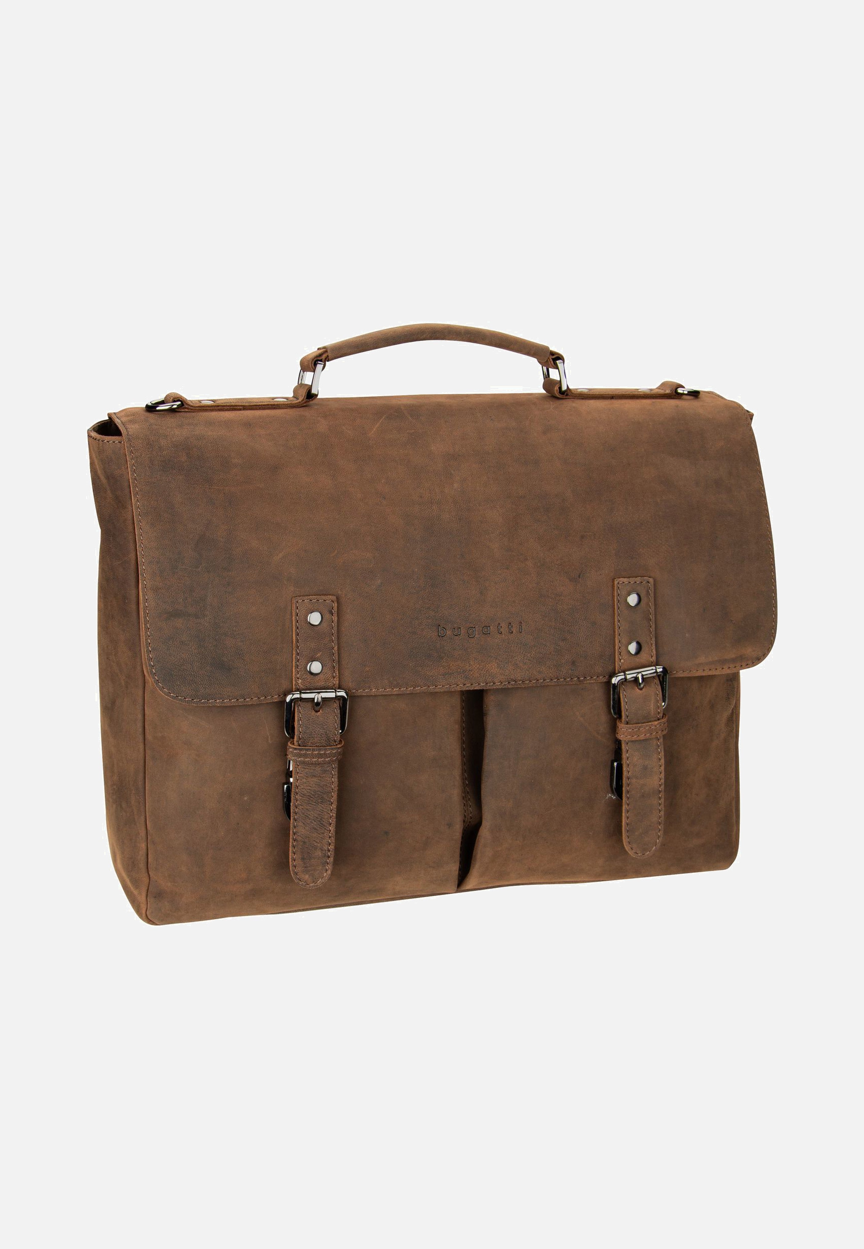 Bugatti - Luca With Flap Braun - Briefcase | Men-Image