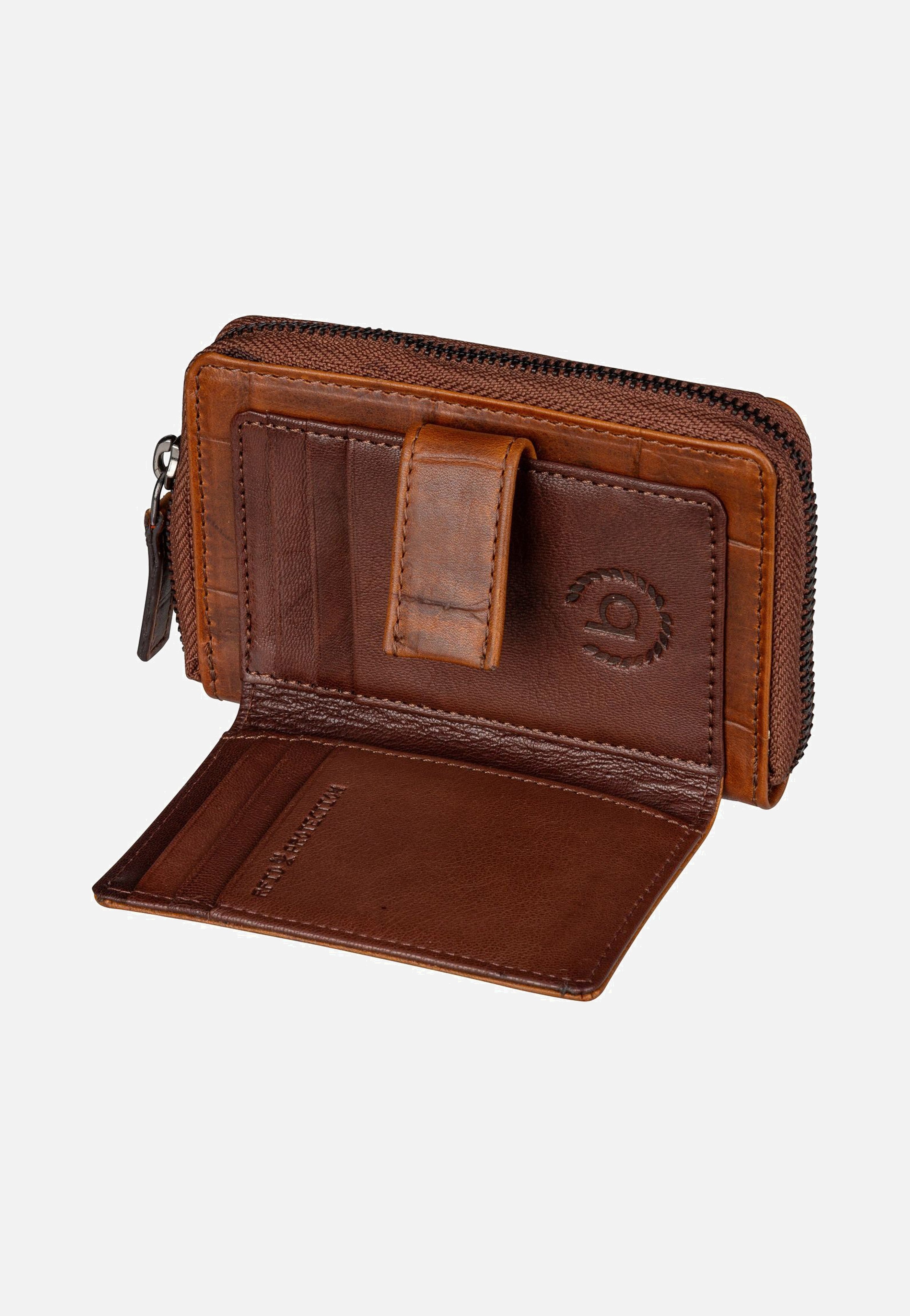 Bugatti Nevio Zip 5911 Cognac Portemonnaie