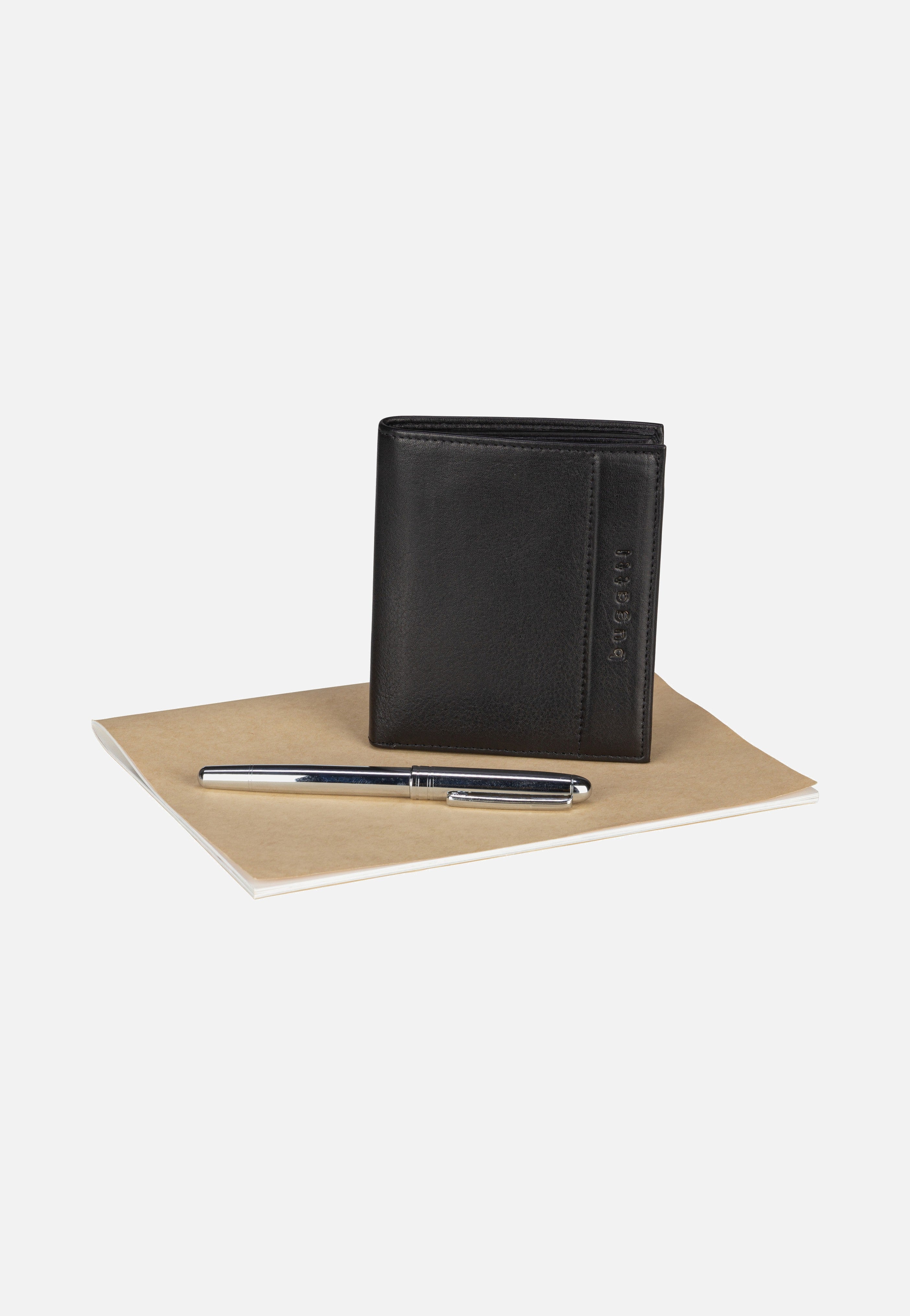 Bugatti - Nome Vertical with Flap I Schwarz - Wallet | Men-Image