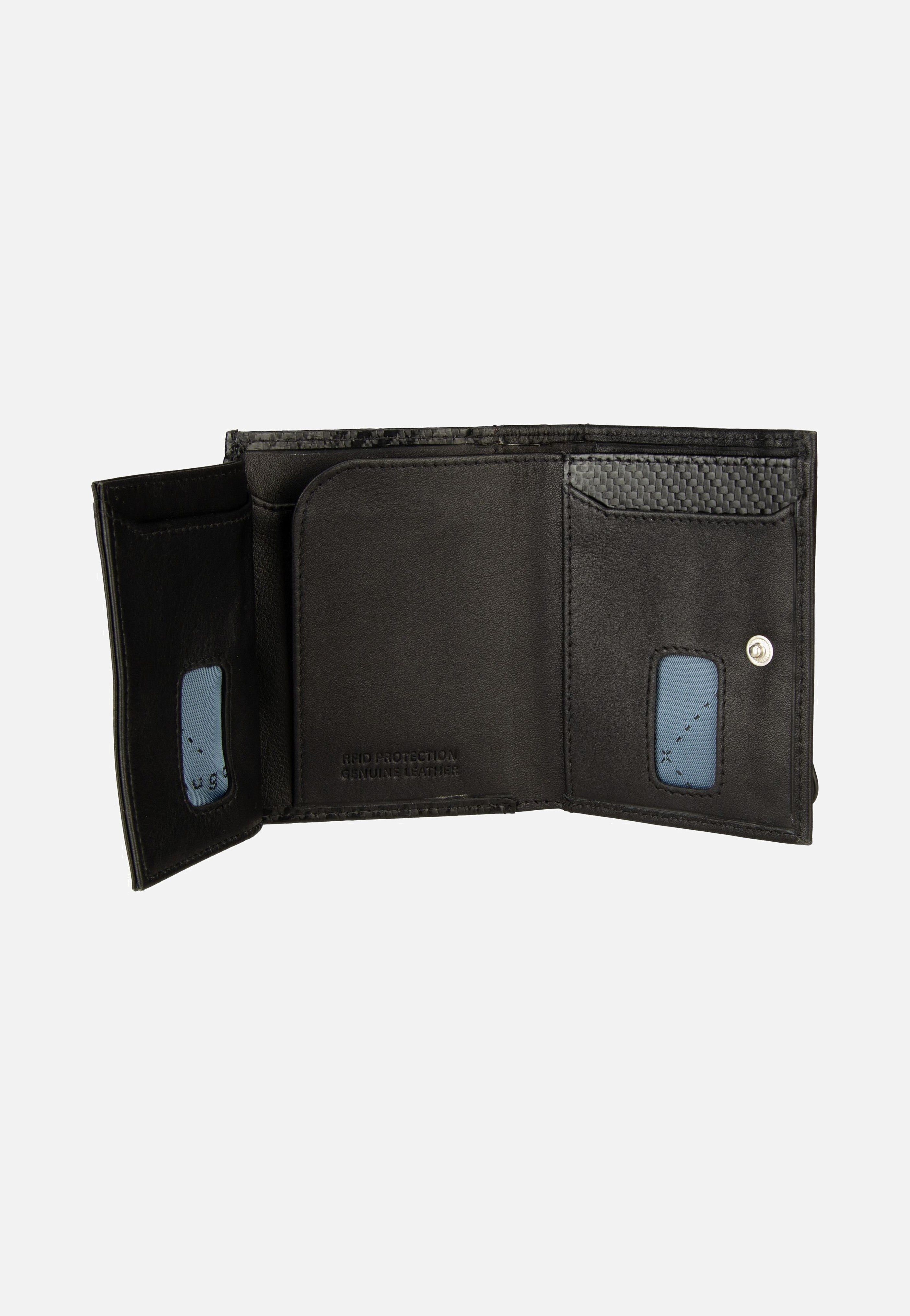 Bugatti - Secure Slim Mini Zip Special 1485C Schwarz - Wallet | Men-Image