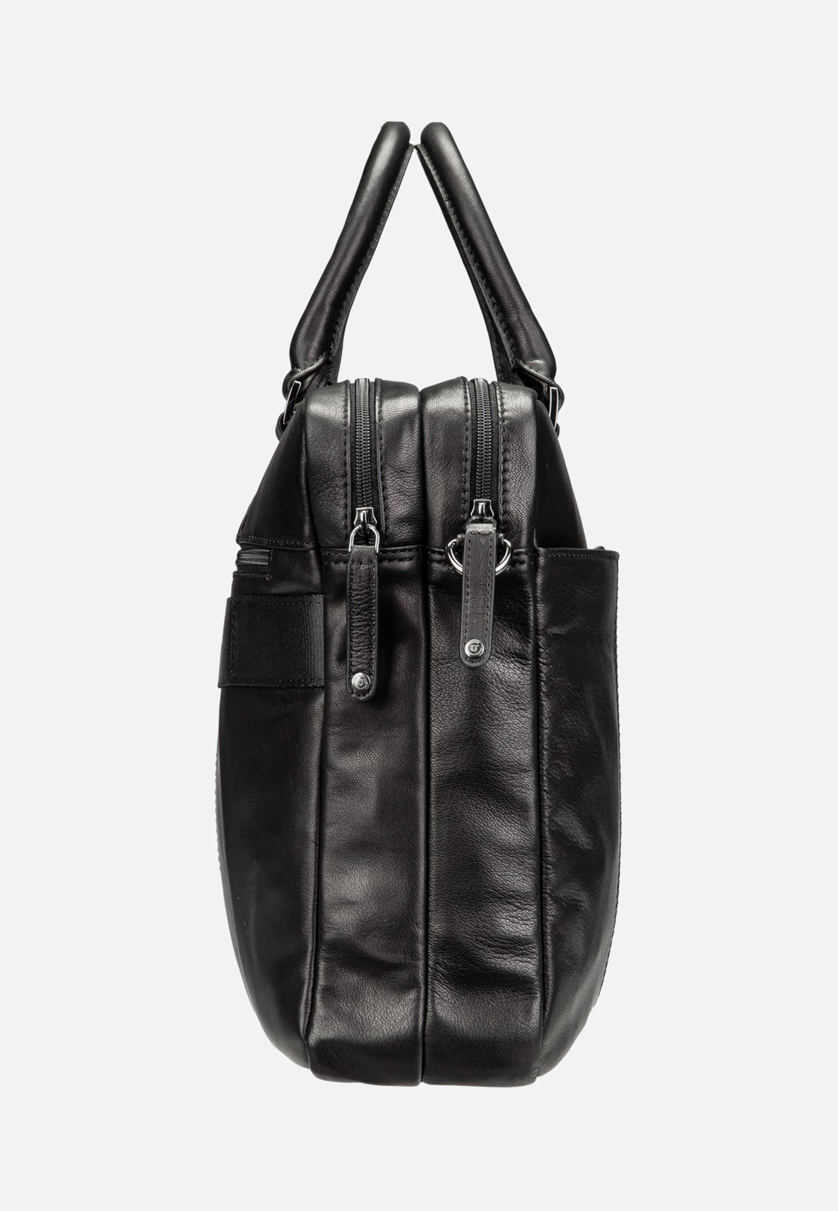 Bugatti Black Magic Briefcase Large Black Aktentasche
