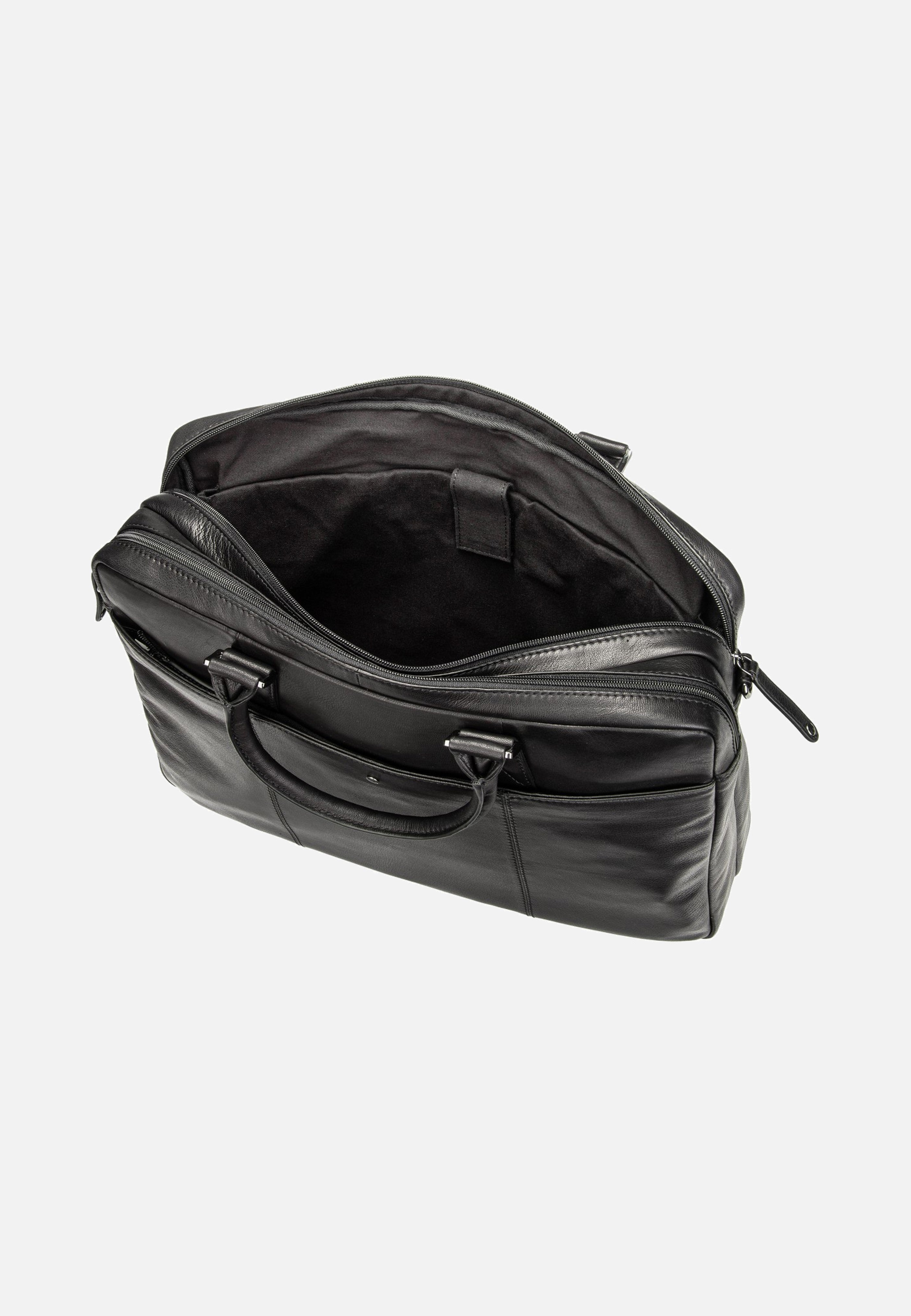 Bugatti Black Magic Briefcase Large Black Aktentasche