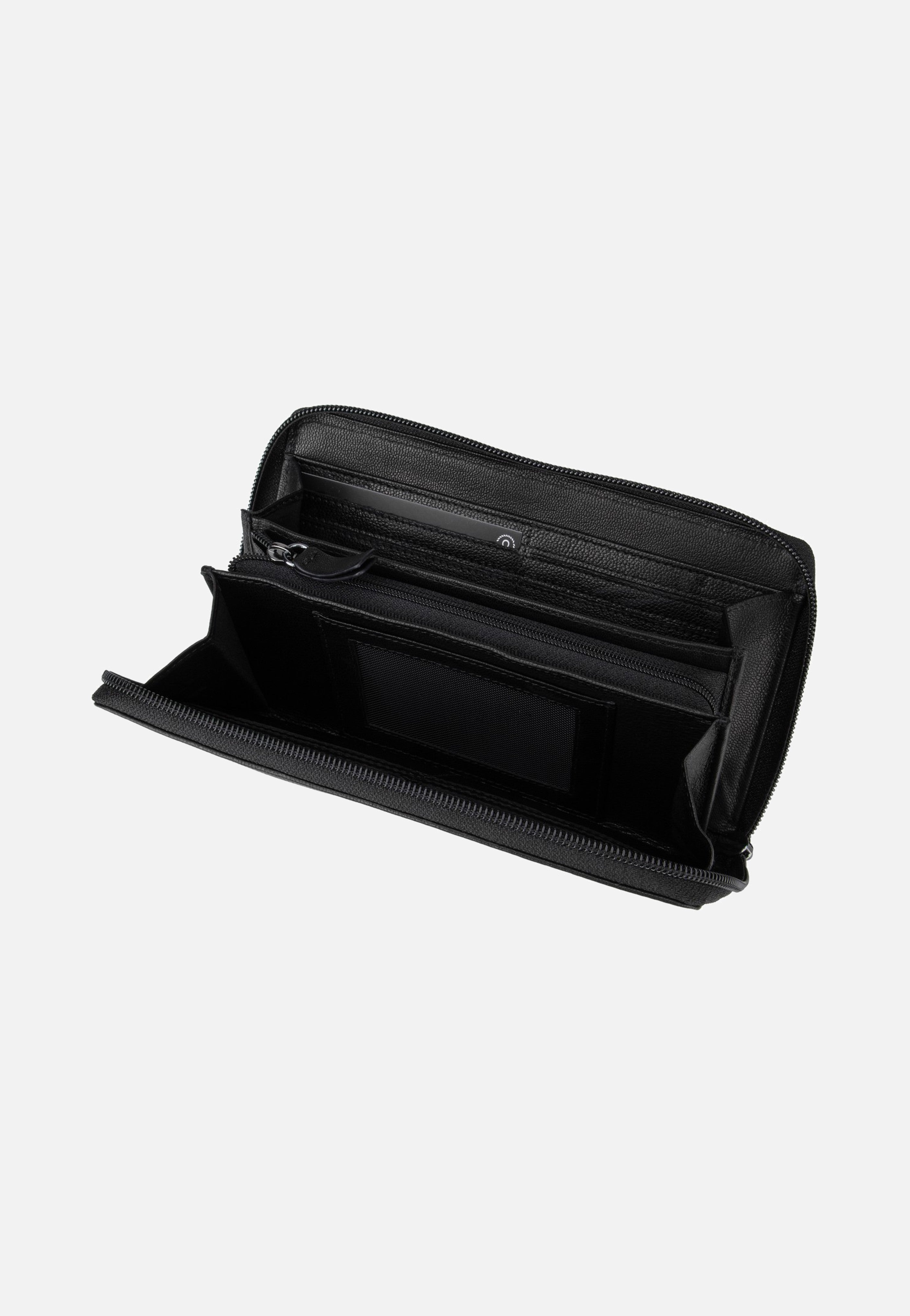 Bugatti Black Magic Zip-Ladies Longwallet Black Portemonnaie