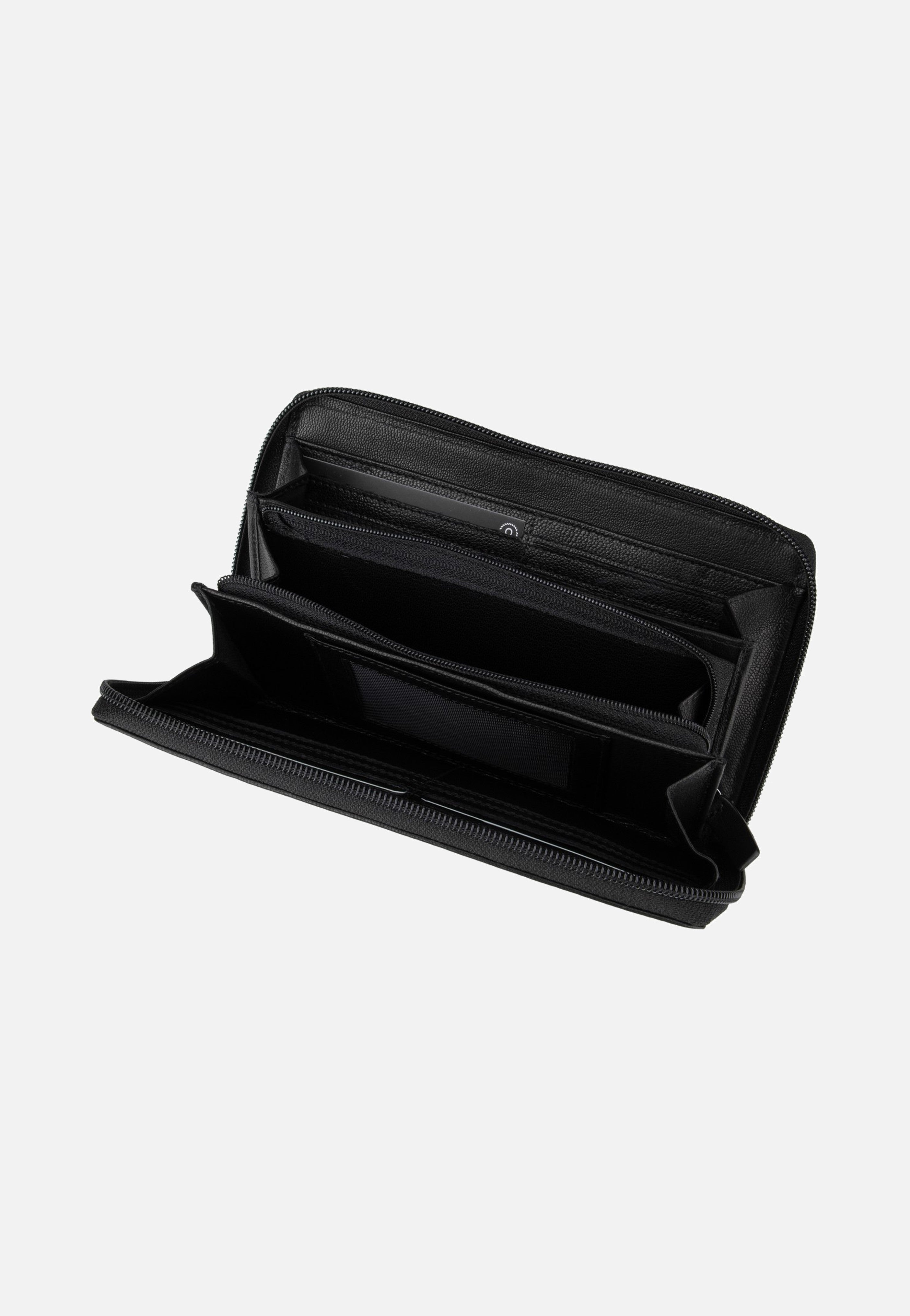 Bugatti Black Magic Zip-Ladies Longwallet Black Portemonnaie