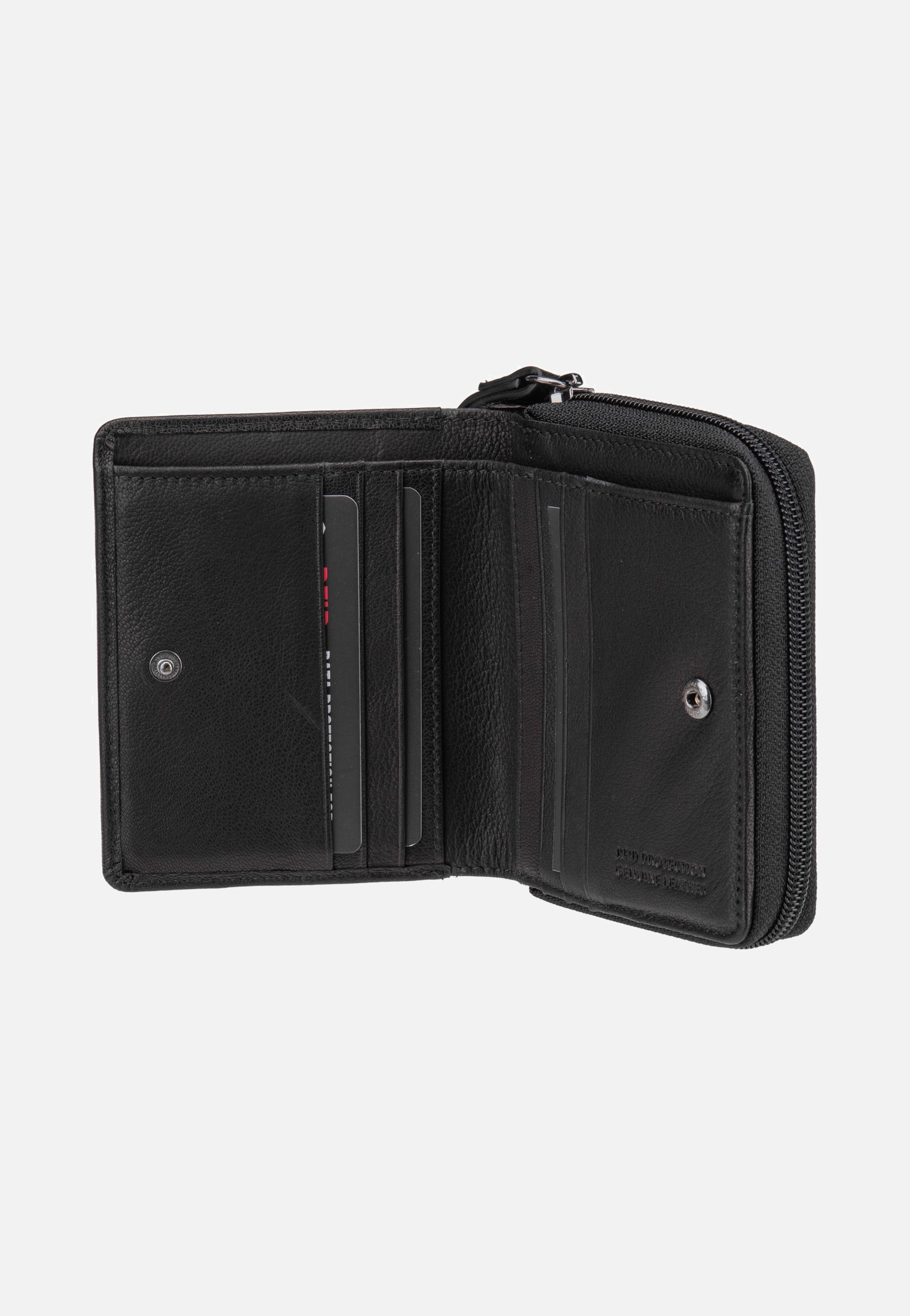 Bugatti Black Magic Zip Wallet Black Portemonnaie