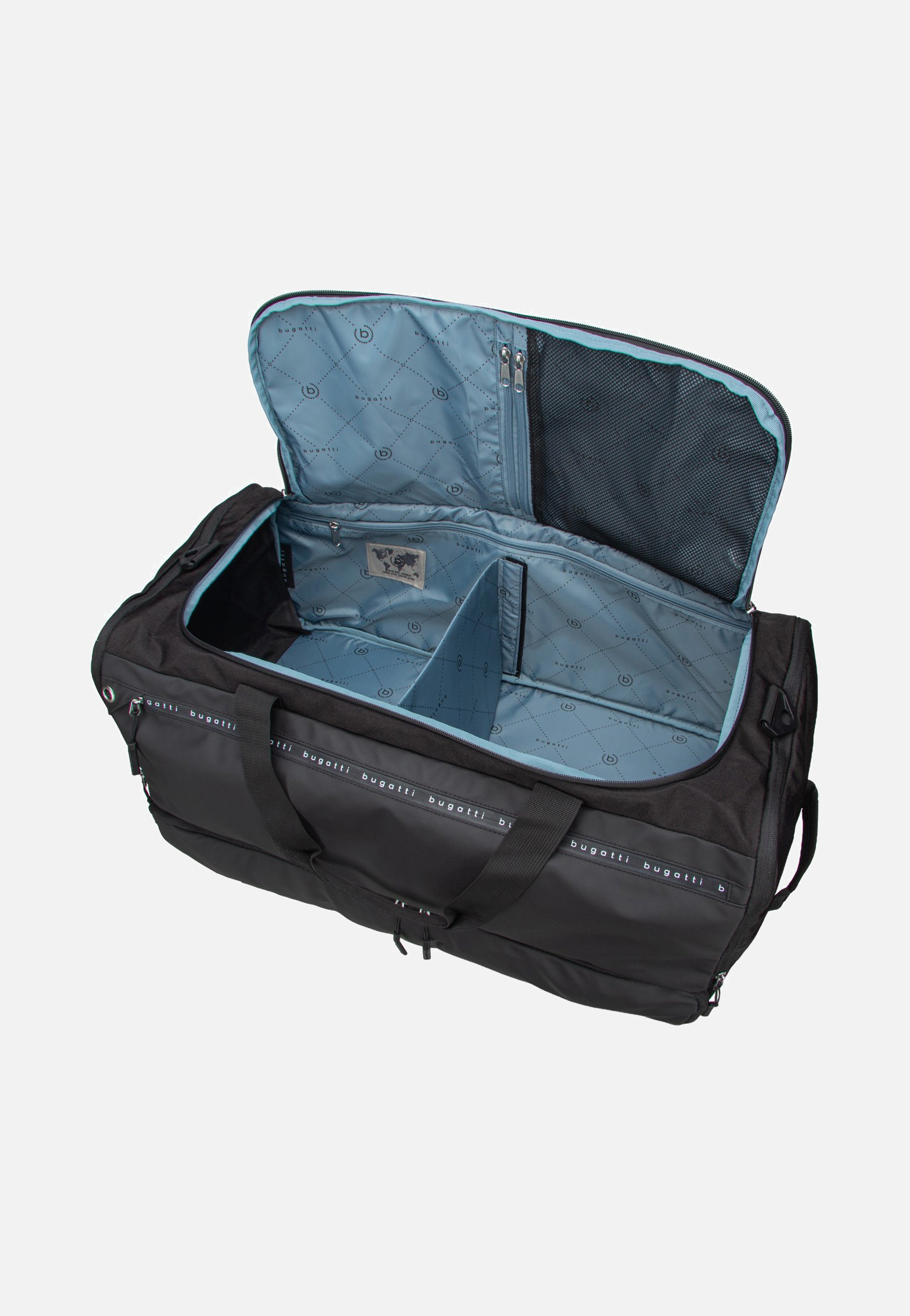 Bugatti Blanc Delight Weekender 2 In 1 Black Weekender