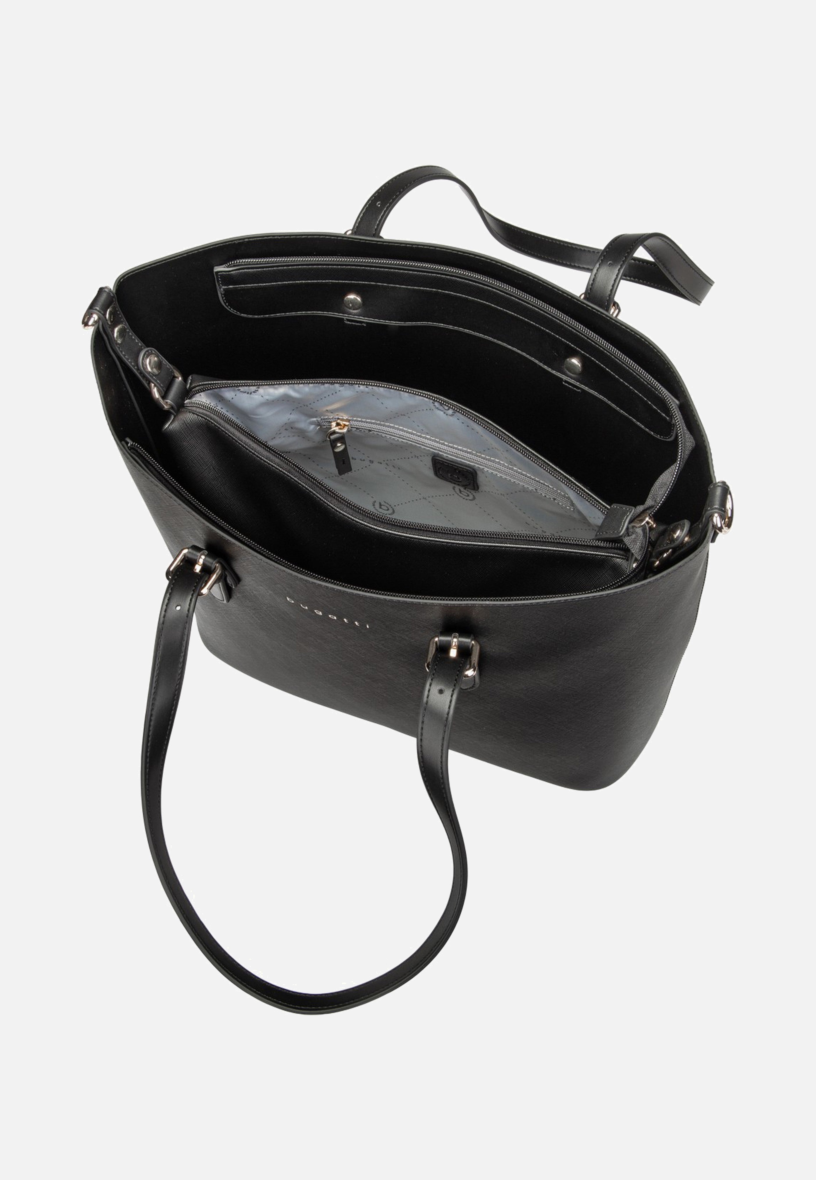 Bugatti Ella Saffiano Shopper L Black Shopper