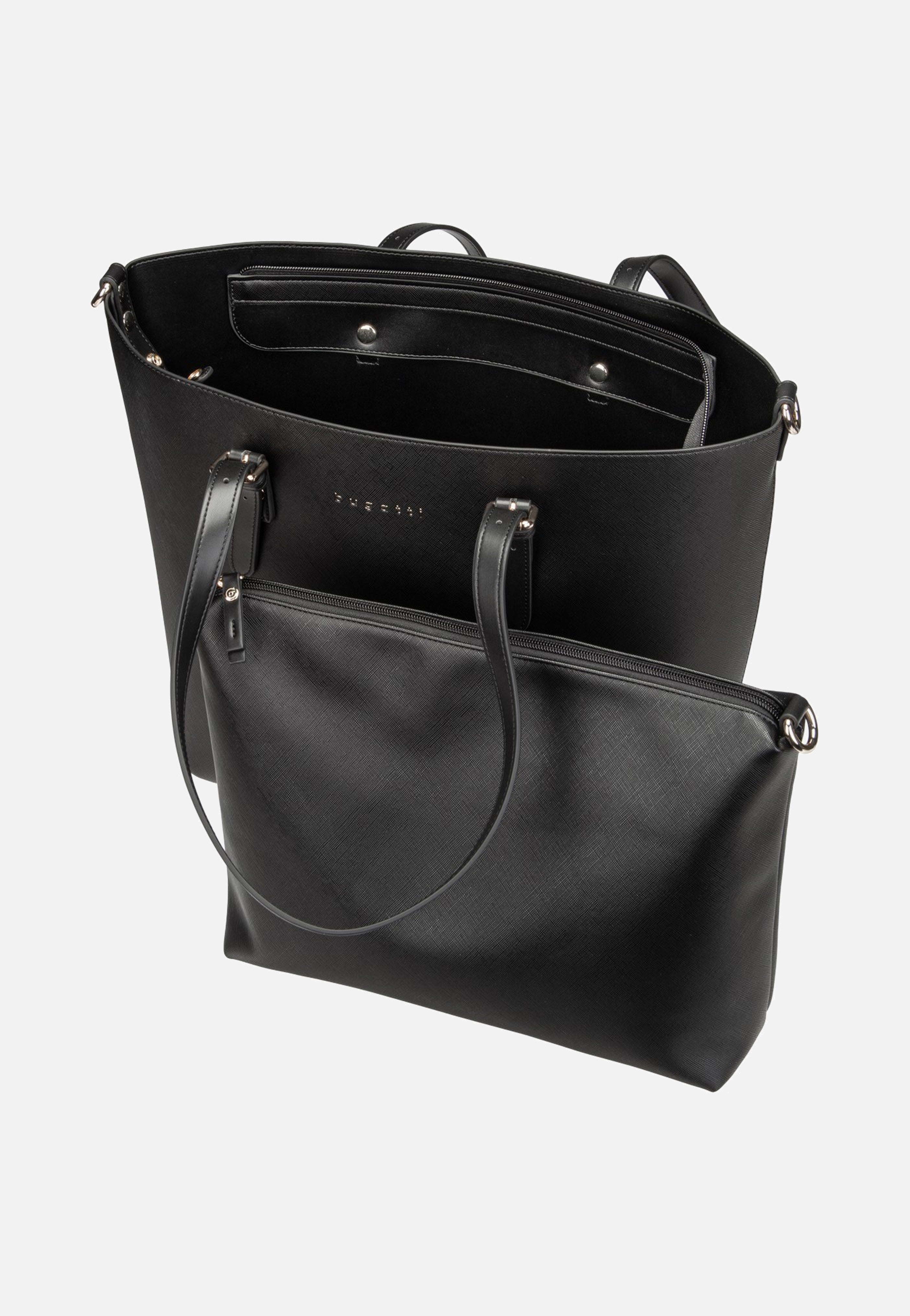 Bugatti Ella Saffiano Shopper L Black Shopper