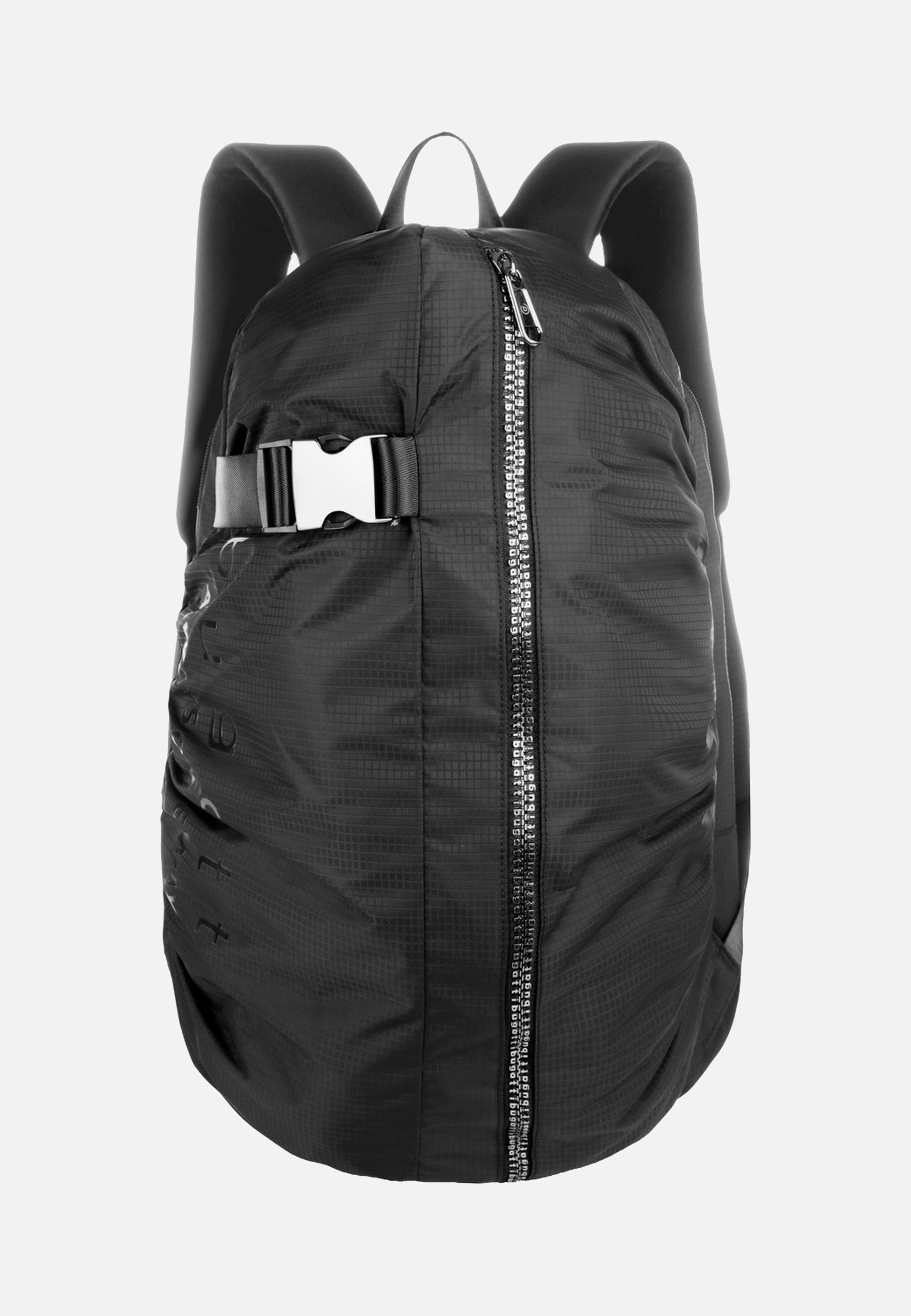 Bugatti Letter's  Backpack Black Travel Rucksack