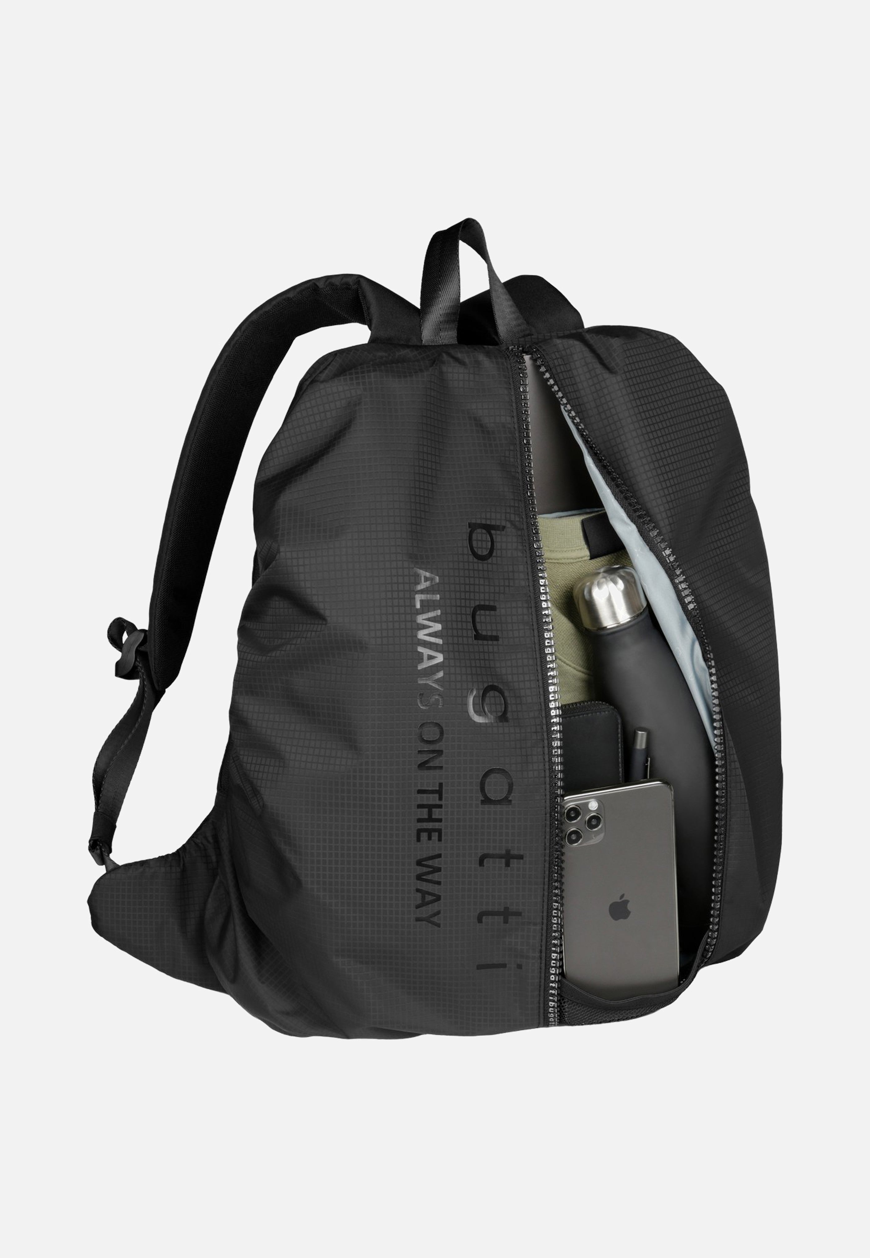 Bugatti Letter's  Backpack Black Rucksack