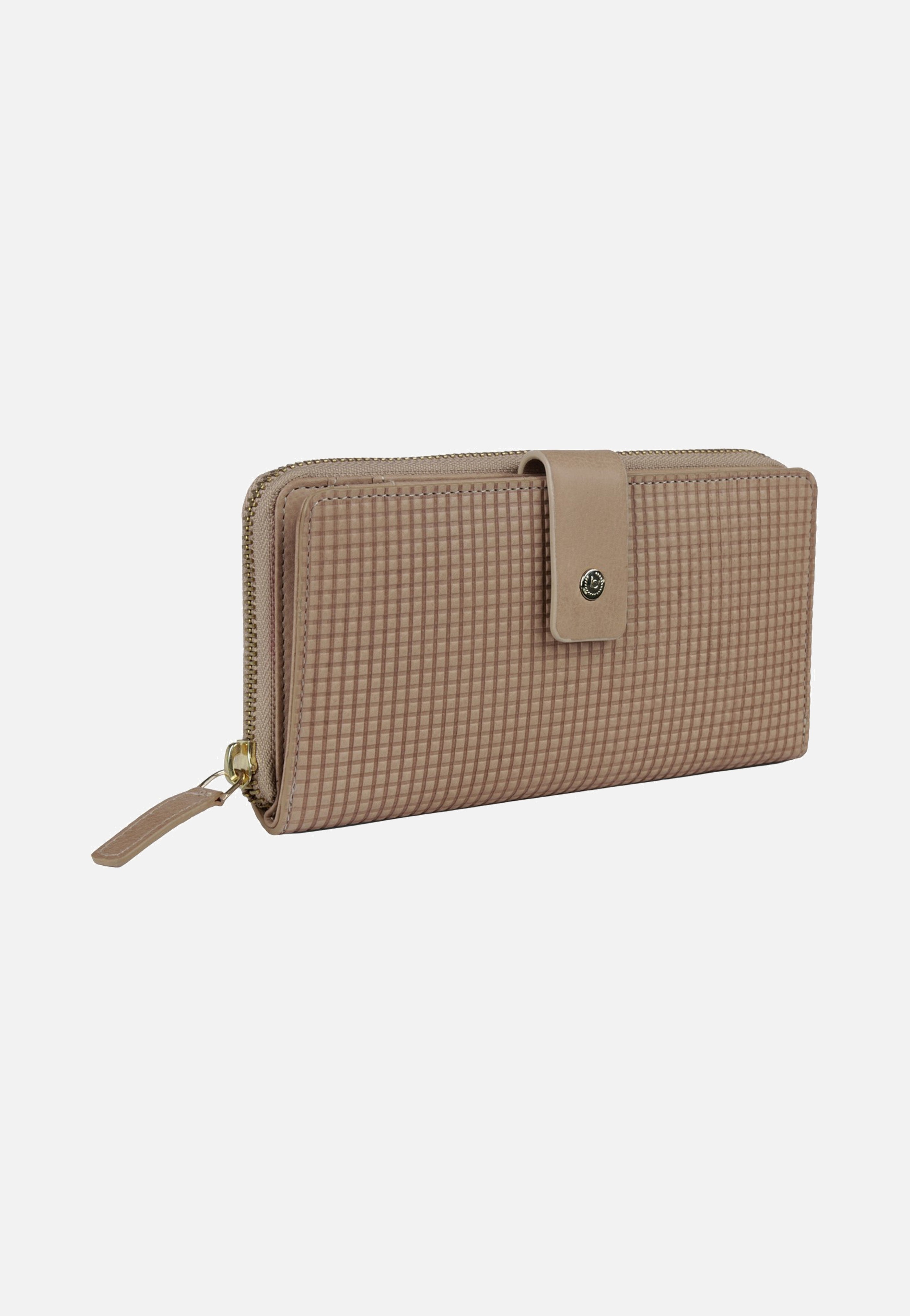 Bugatti Noemi Ladies Long Zip Wallet Sand Portemonnaie