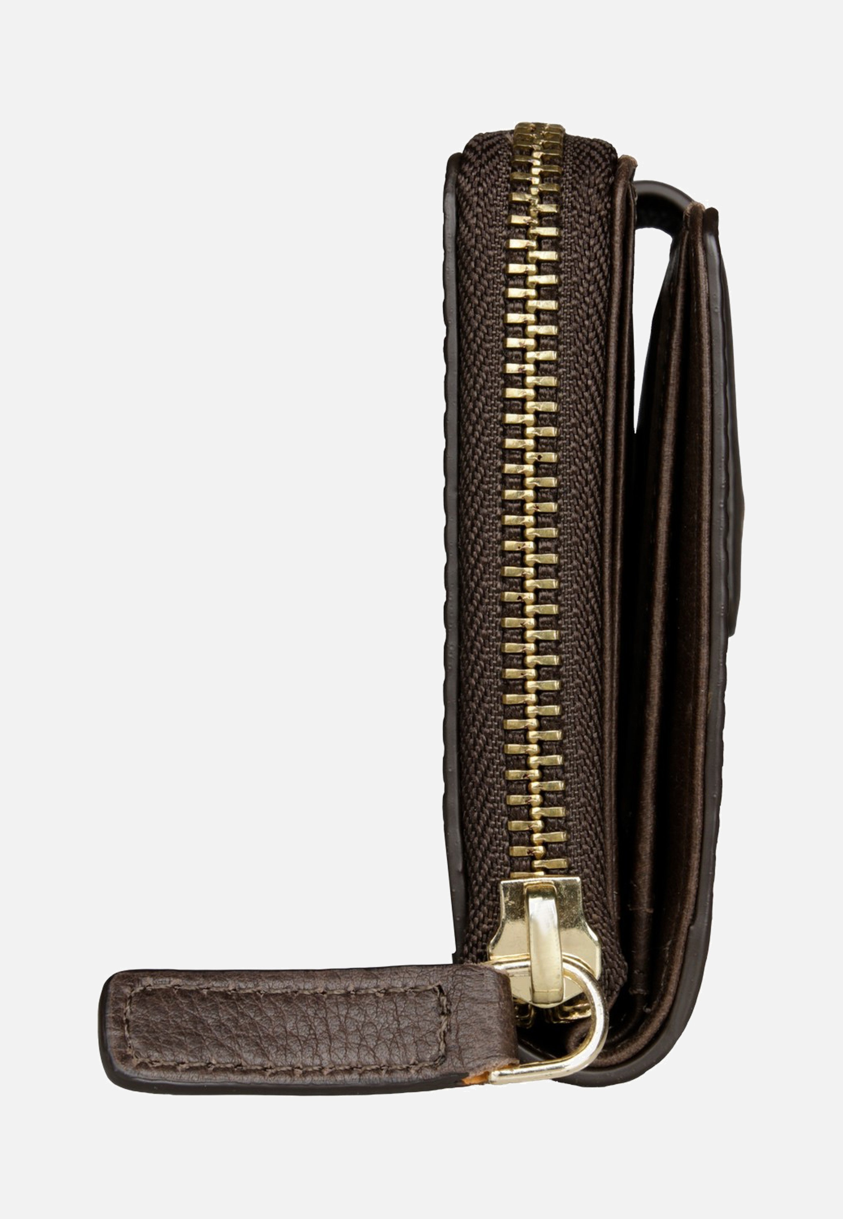 Bugatti Noemi Ladies Zip Wallet S Brown Portemonnaie