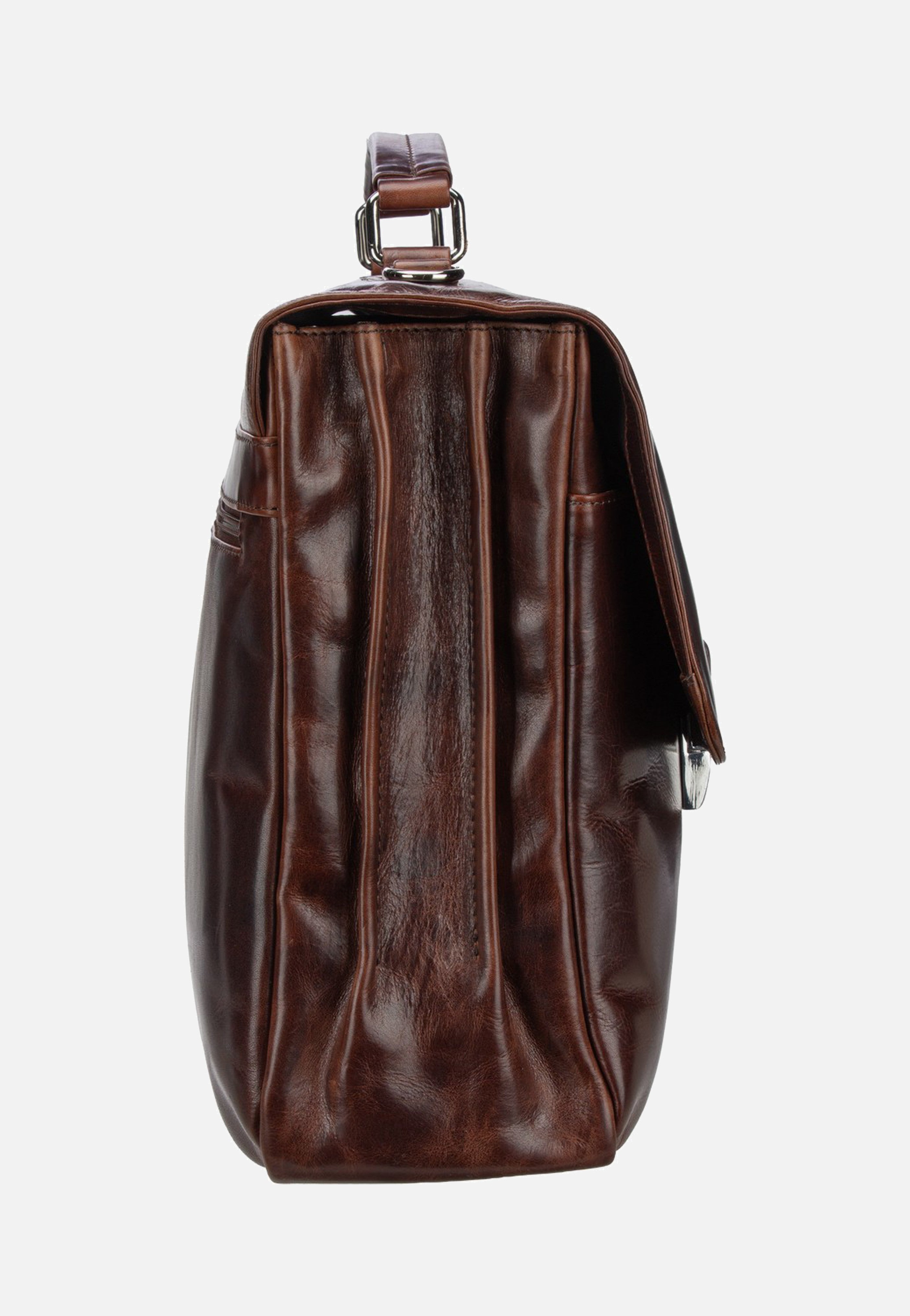 Bugatti Romano Briefcase Large Brown Aktentasche