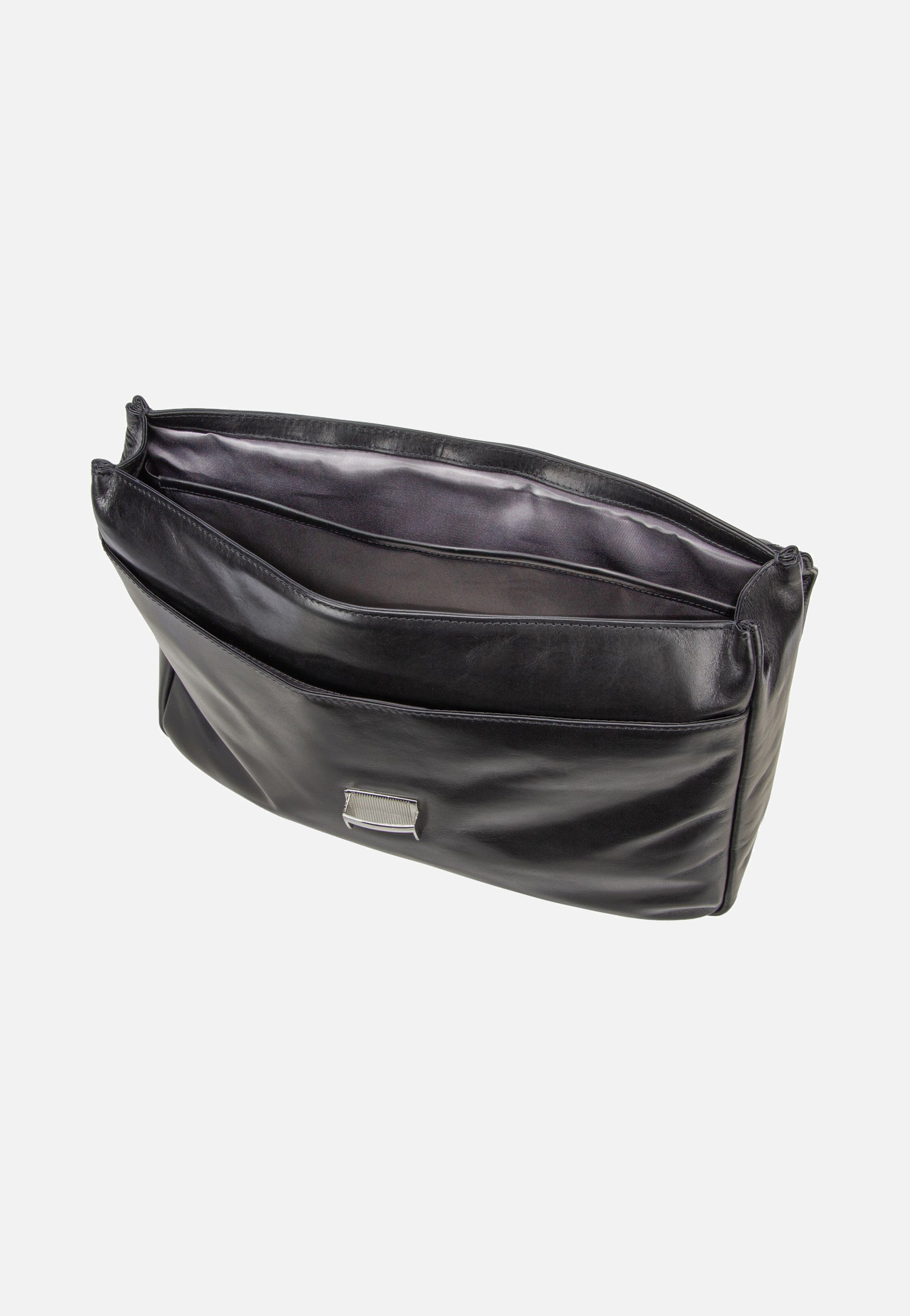 Bugatti Romano Briefcase Small Black Aktentasche