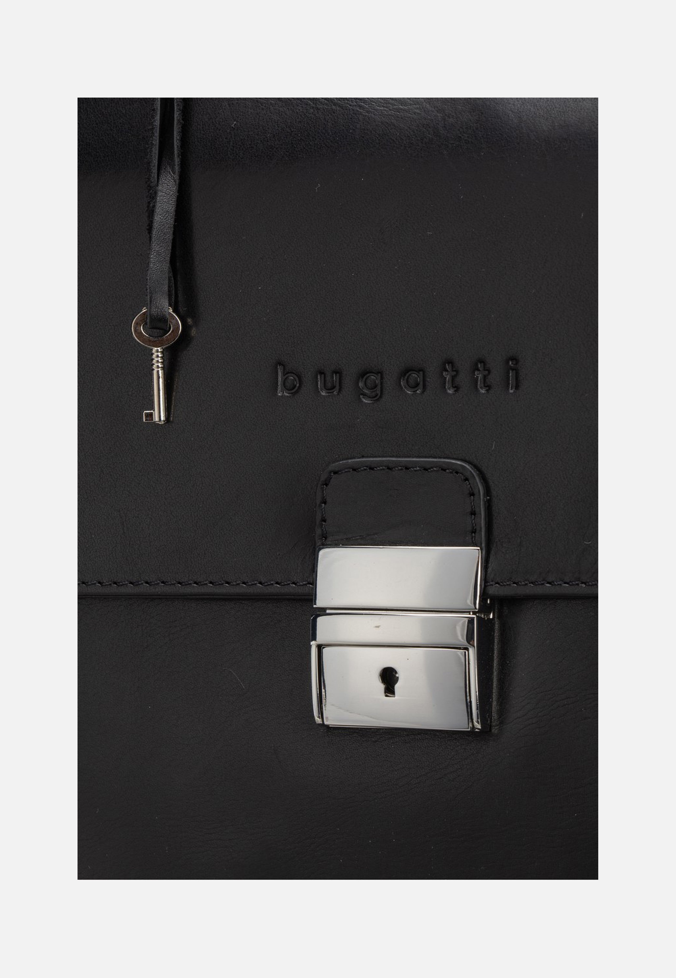 Bugatti Romano Briefcase Small Black Aktentasche