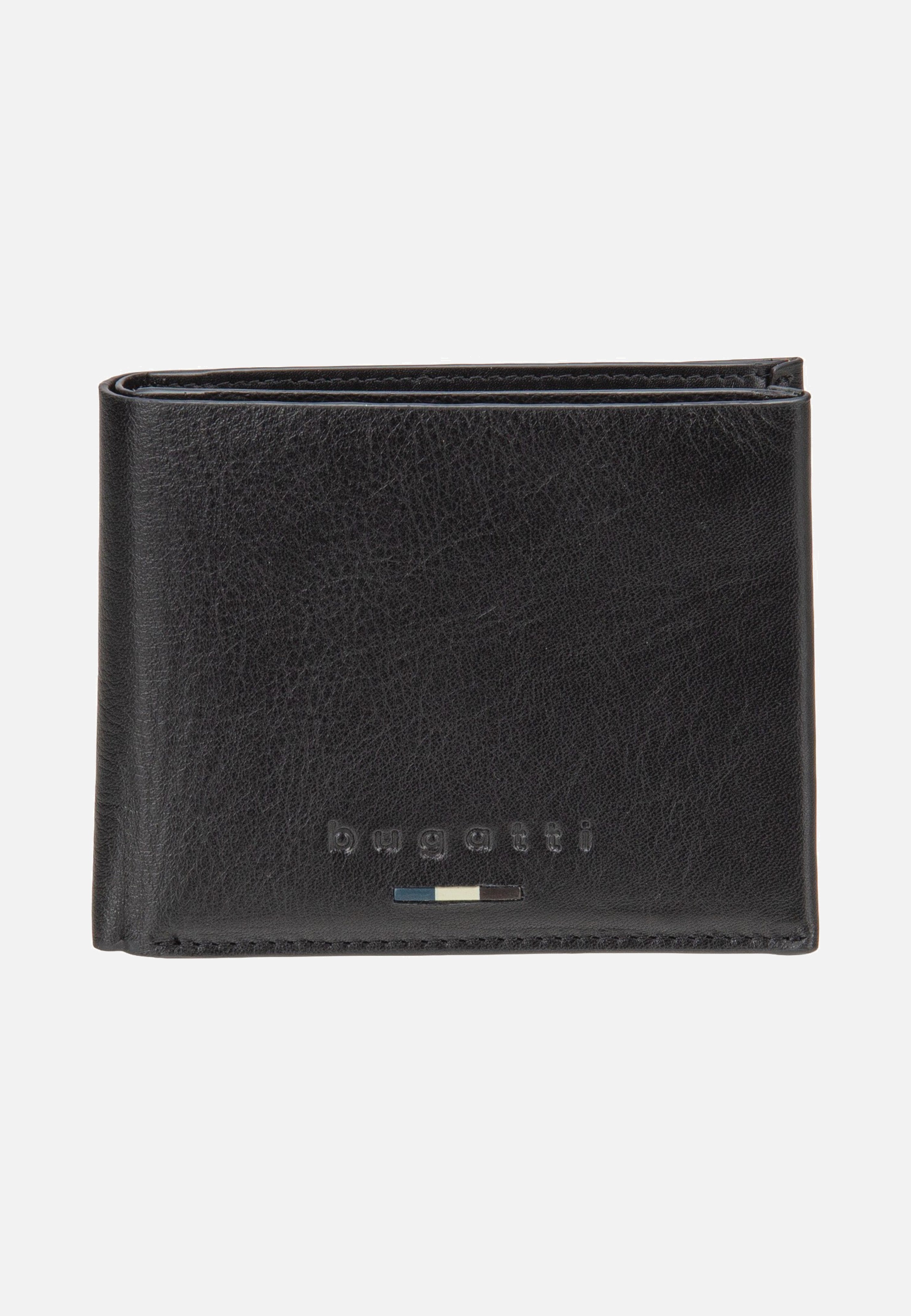 Bugatti Romeo Wallet With Flap Black Portemonnaie