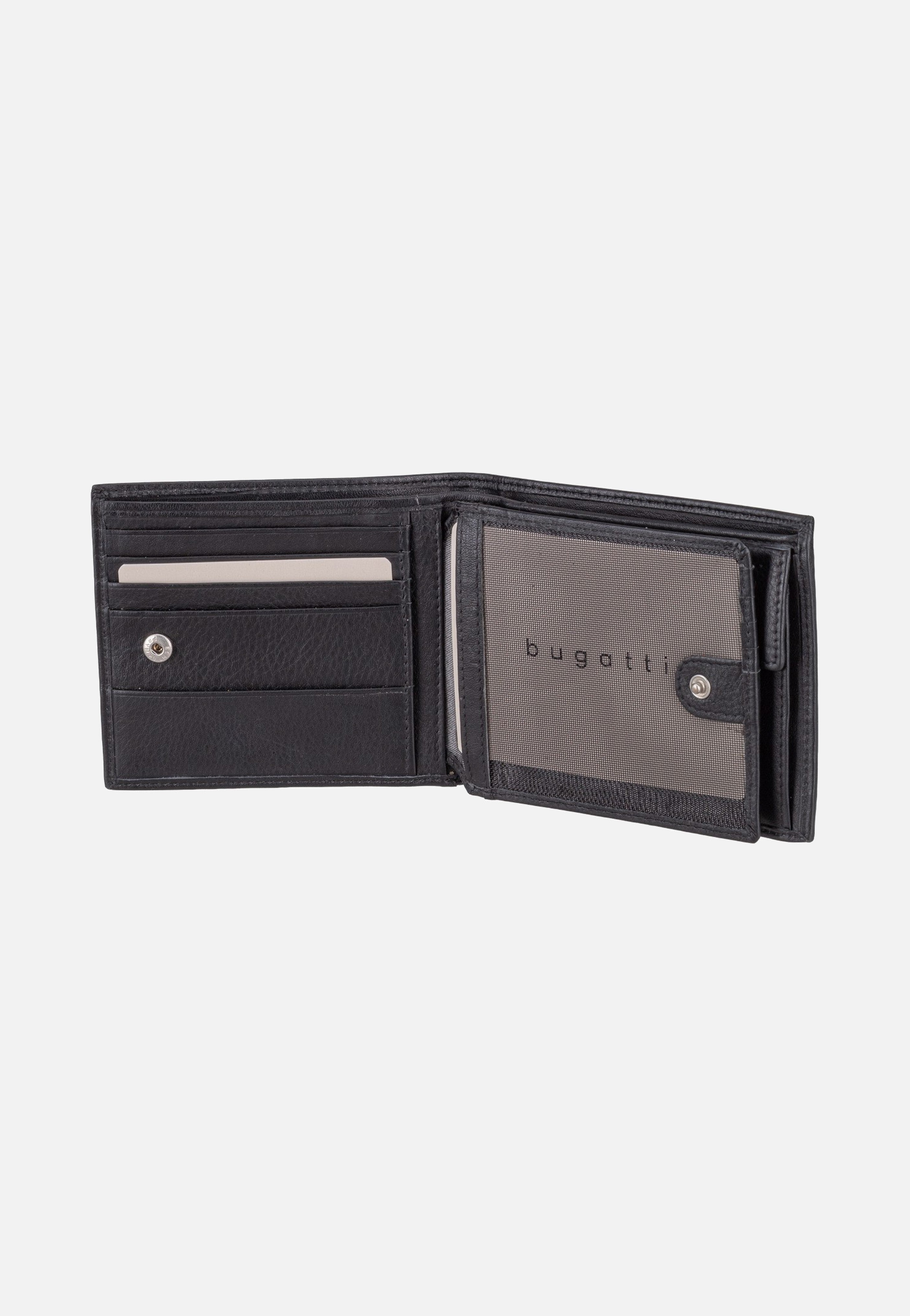Bugatti Sempre Wallet With Flap Black Portemonnaie