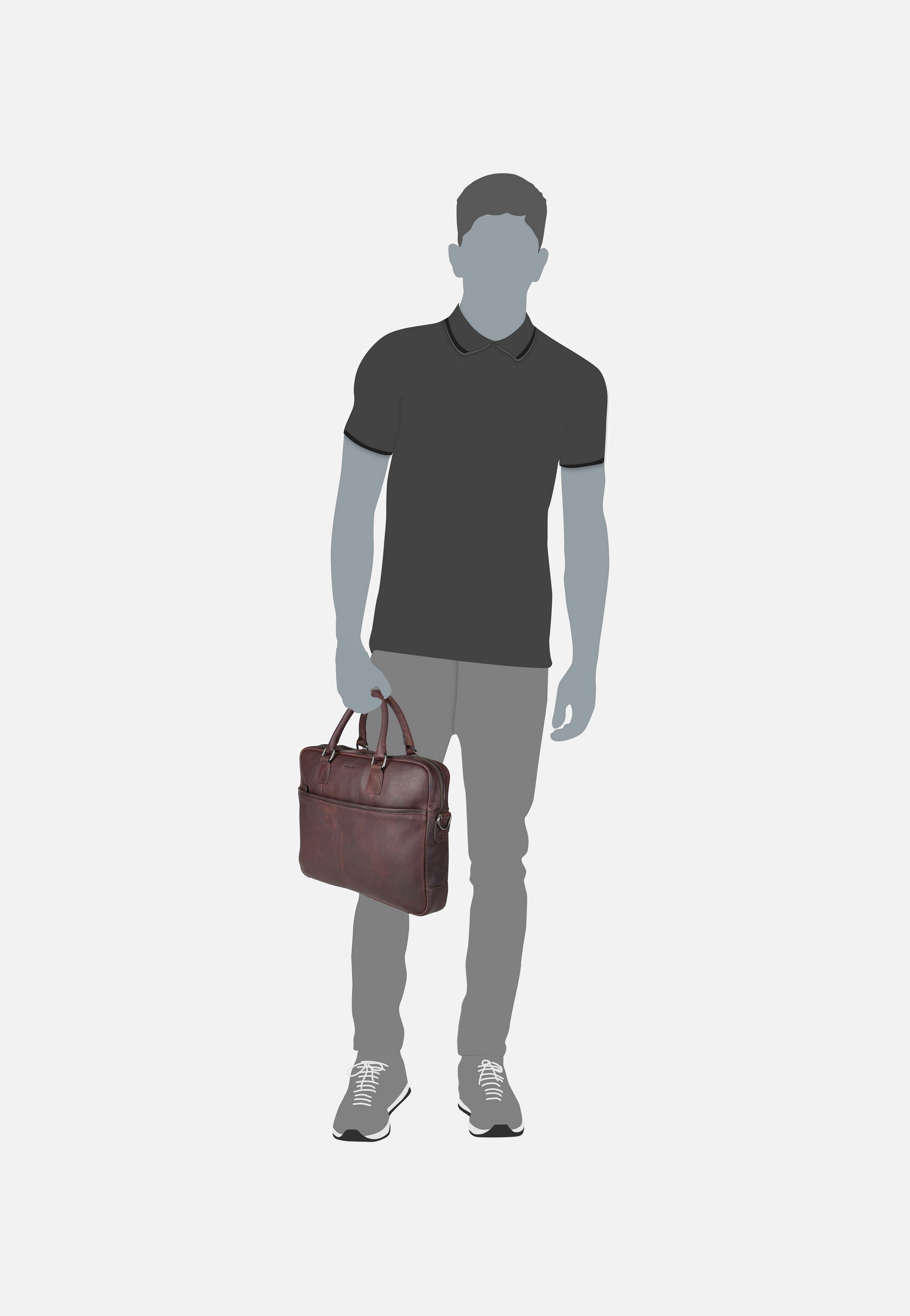 Burkely - Antique Avery Laptop 15'' 0956 Brown - Briefcase | Men-Image