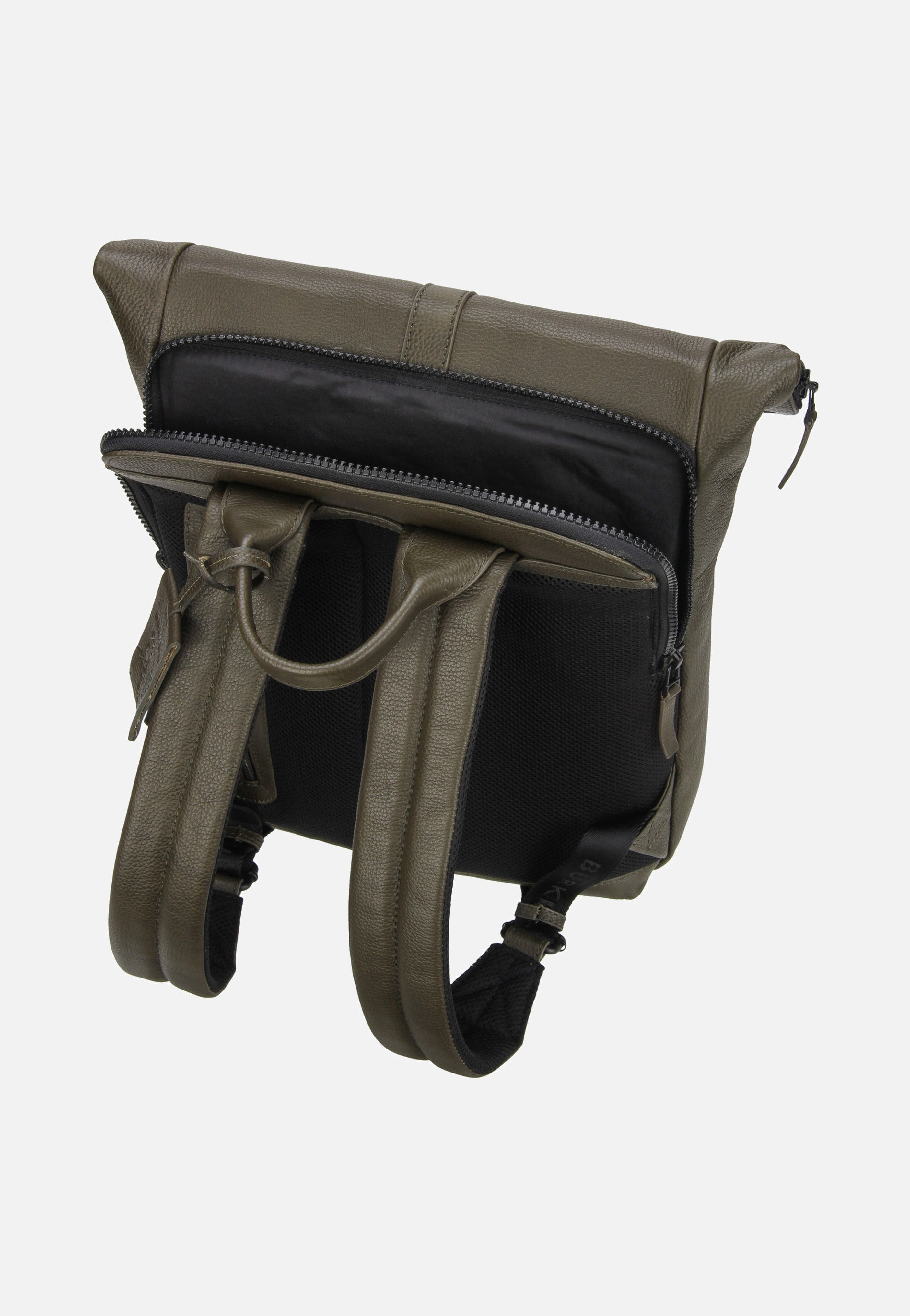 Burkely Minimal Mason 1000805 Green Rolltop Rucksack