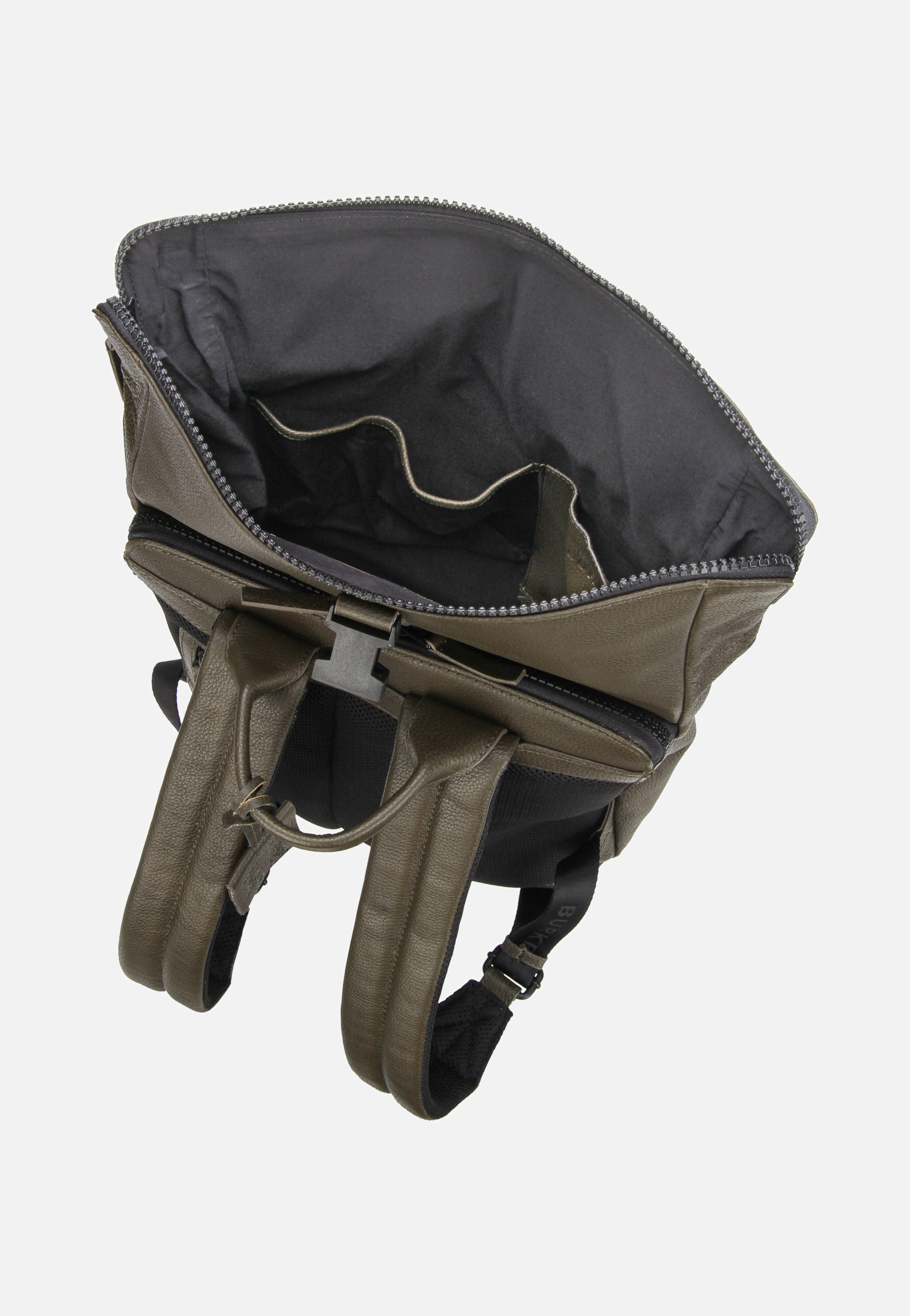 Burkely Minimal Mason 1000805 Green Rolltop Rucksack