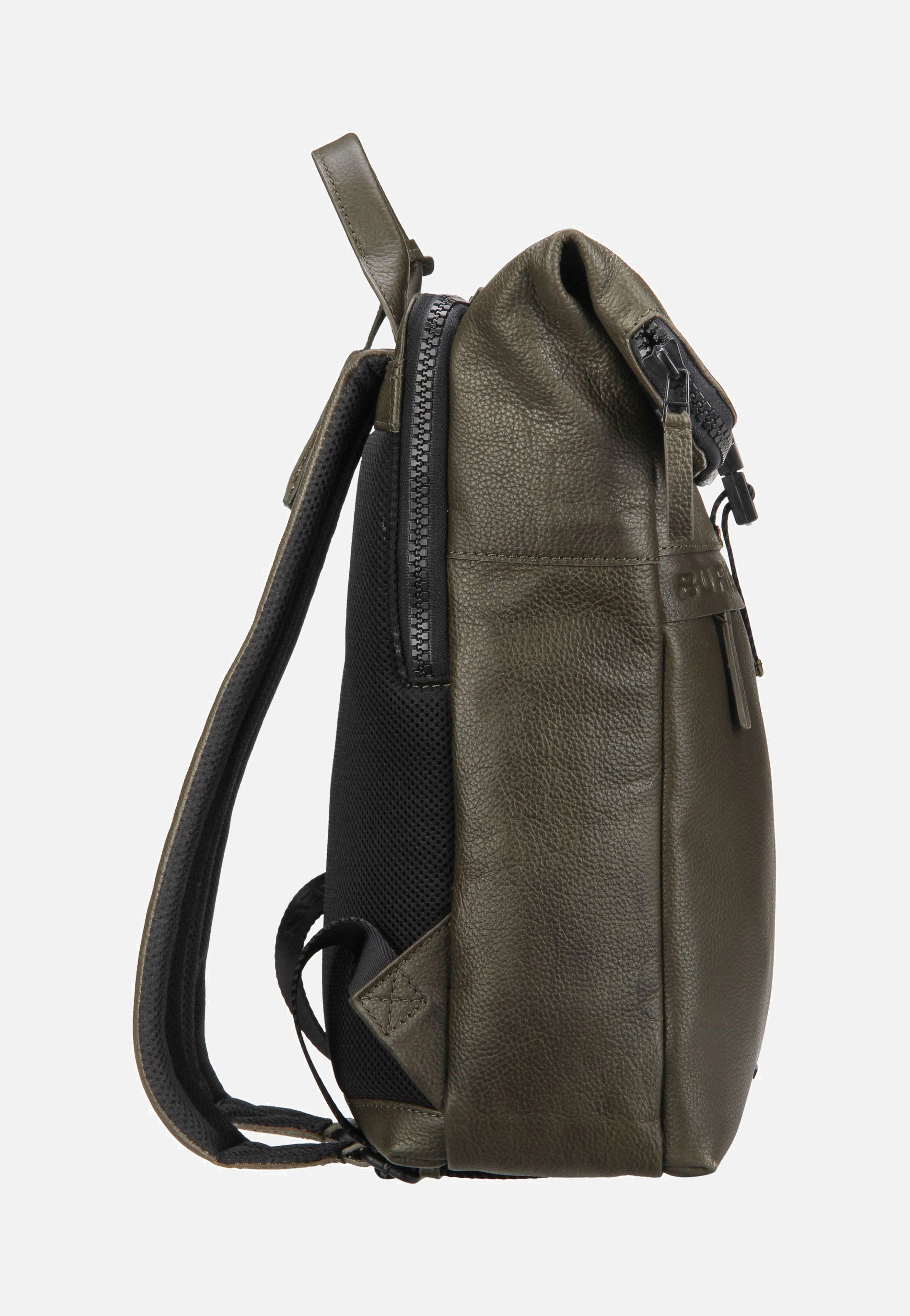 Burkely Minimal Mason 1000805 Green Rolltop Rucksack